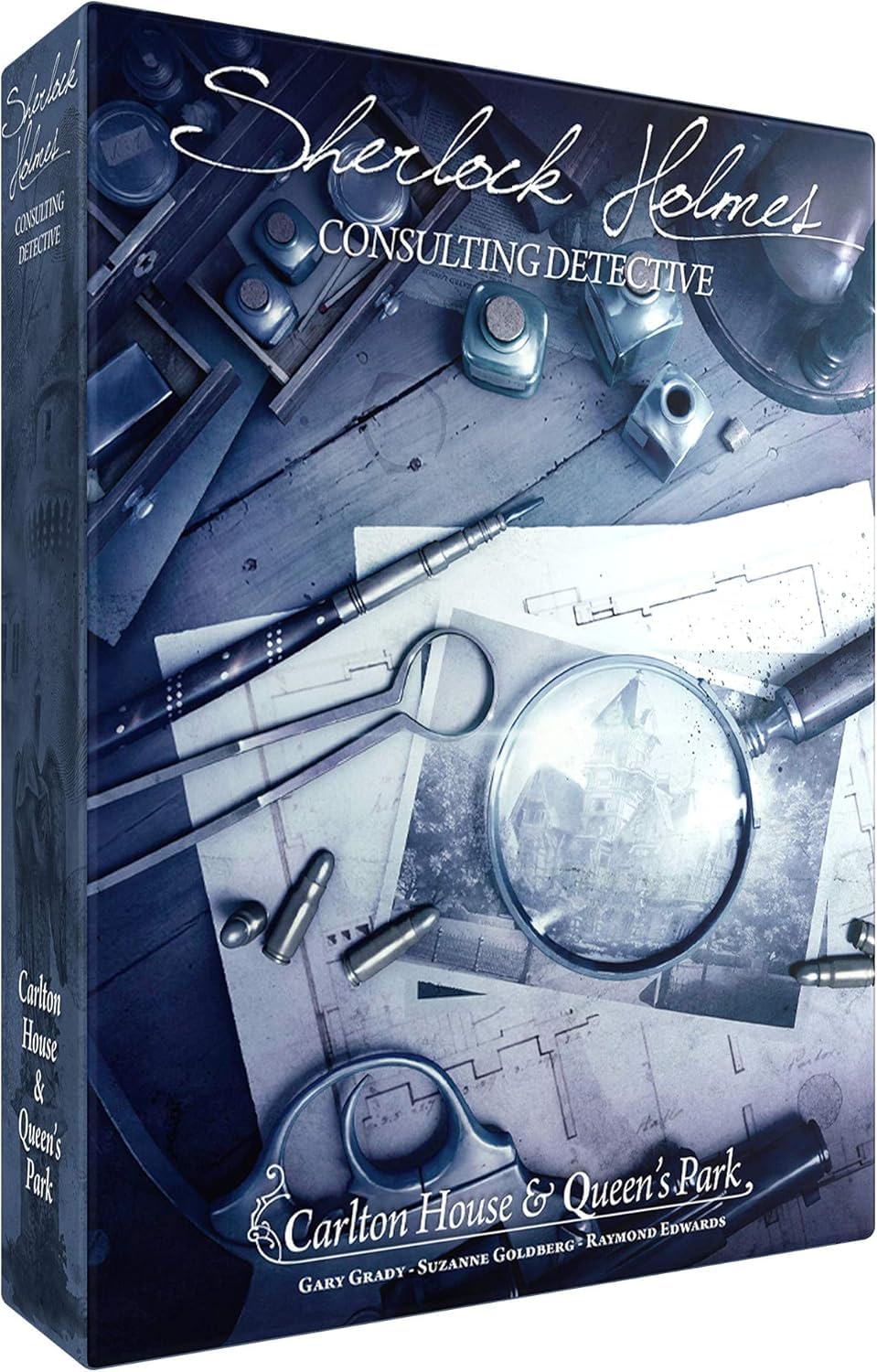 Sherlock Holmes Consulting Detective: Carlton House & Queen's Park Board Game | 1-8 Players | Ages 14+ | 90 Min Playtime