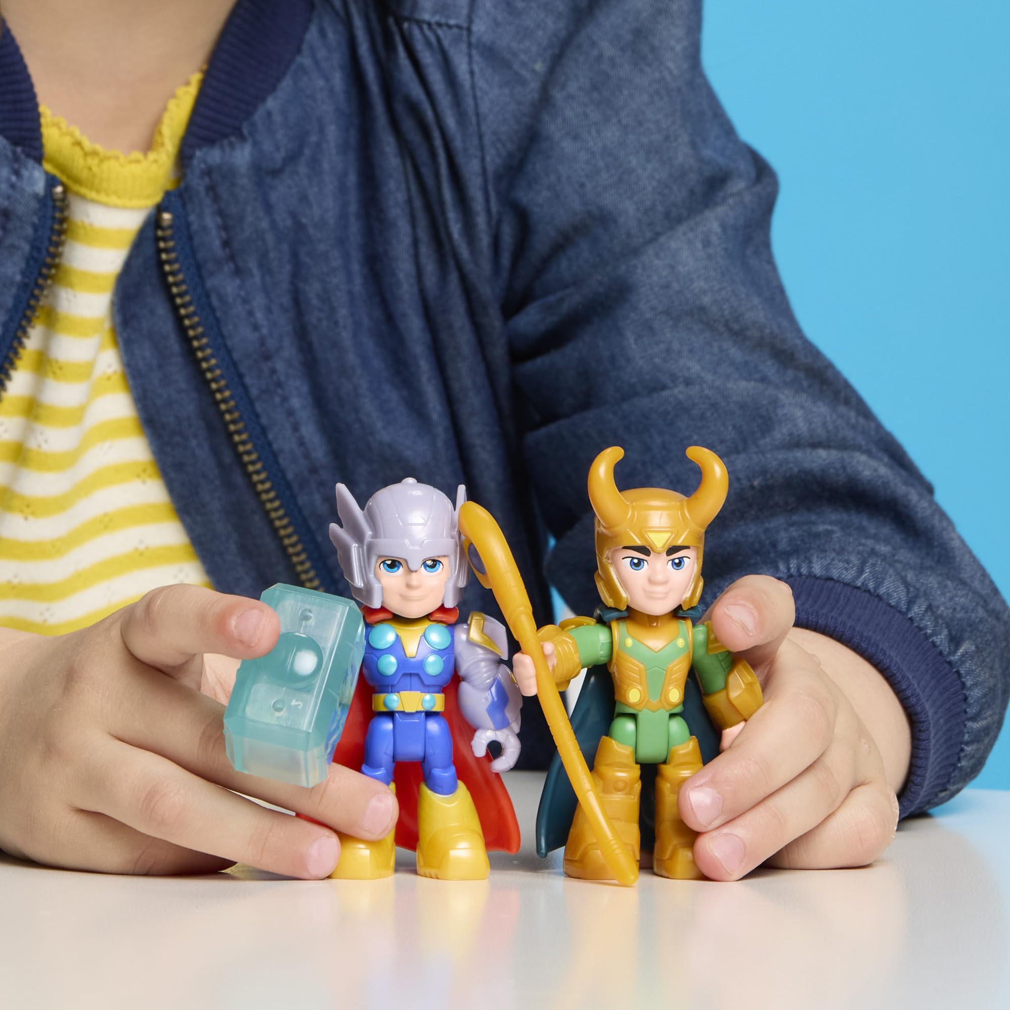 Marvel Iron Man and his Awesome Friends Hammer & Havoc Pack Action Figures - 7.6 cm, Ages 3+ 4