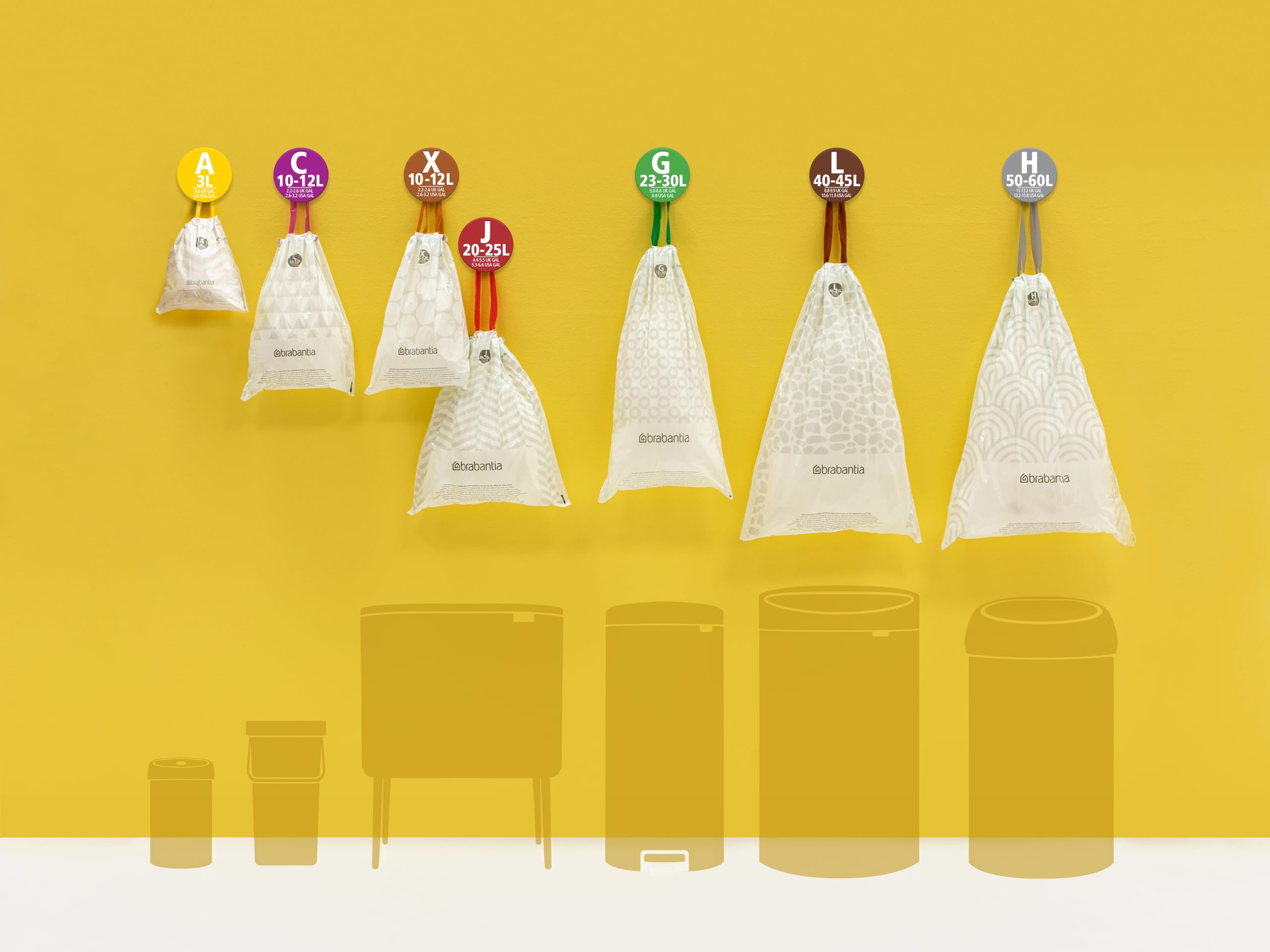 Brabantia PerfectFit Bin Liners Size O/30 Litre - Thick Plastic Trash Bags with Tie-Tape Handles (40 Pack) 9