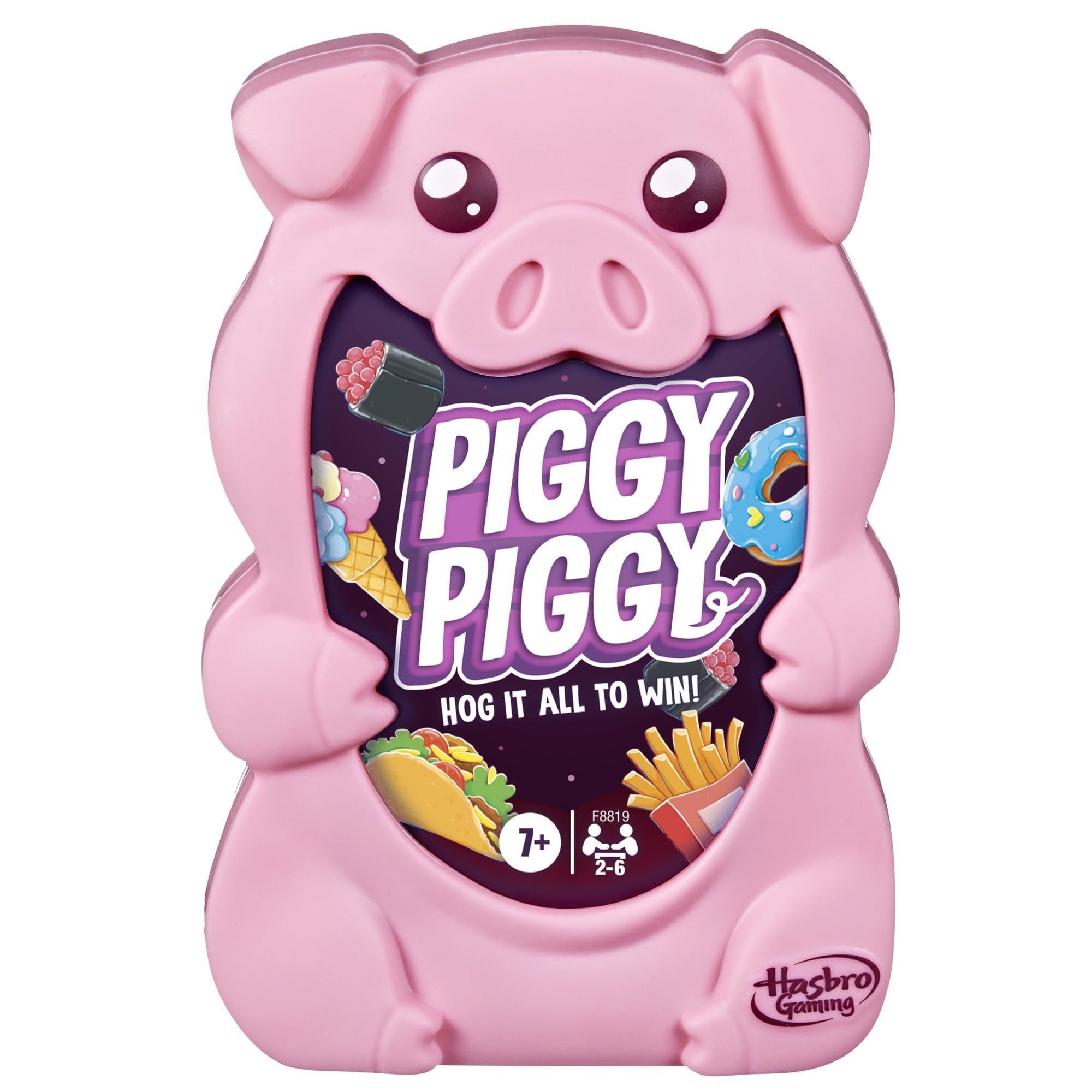 Hasbro Gaming Piggy Piggy Card Game - Strategy Game for 2-6 Players | Ages 7+ | Portable 1