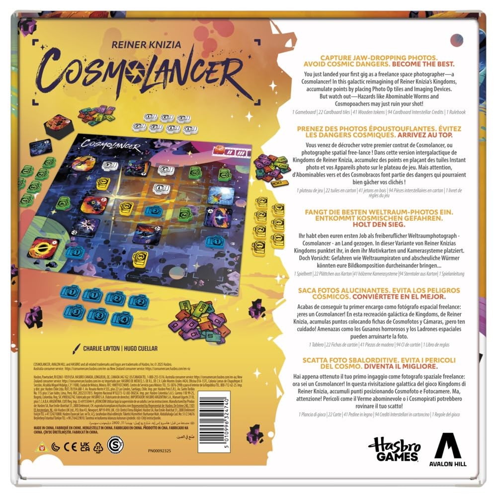 Hasbro Gaming Cosmolancer Strategy Board Game | Tile Placement | 2-4 Players | Ages 9+ 4