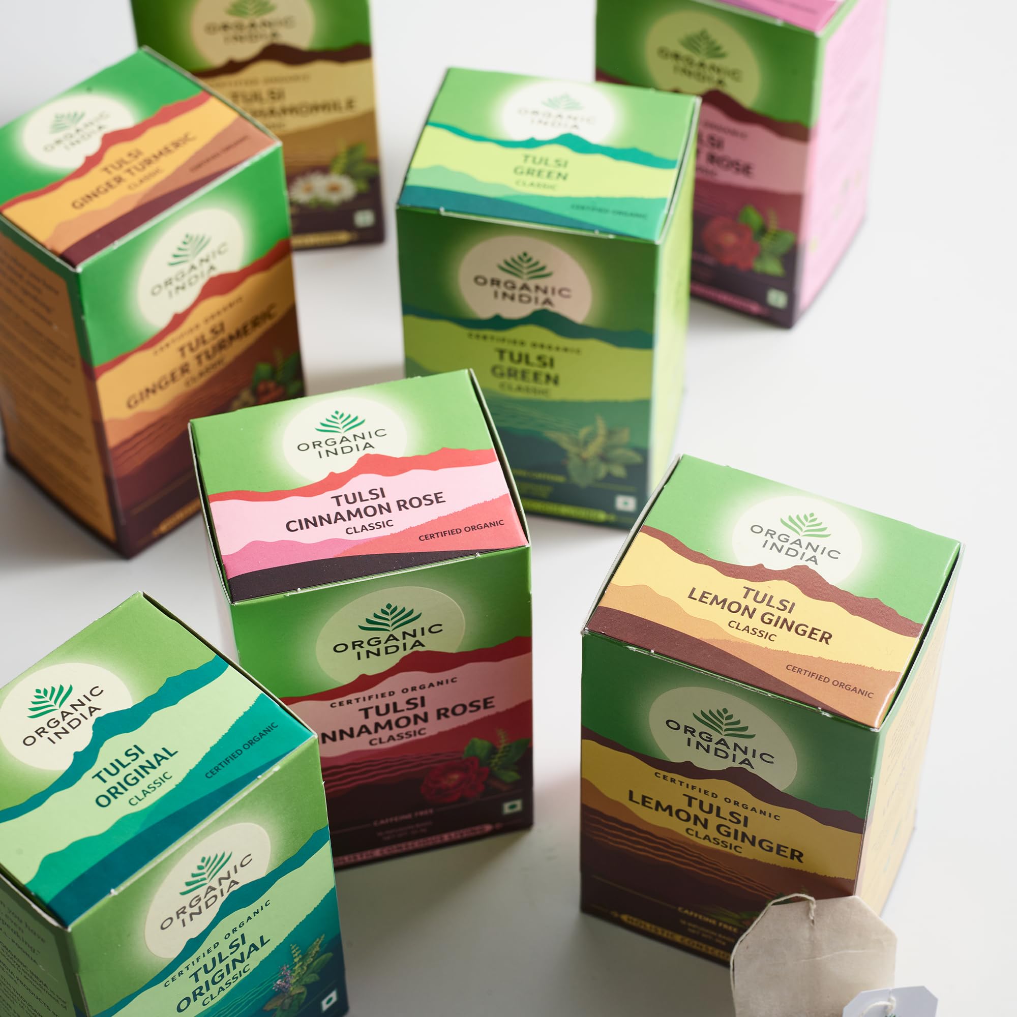 Organic India Tulsi Green Tea Classic, Certified Organic & Vegan, 18 Tea Bags 14