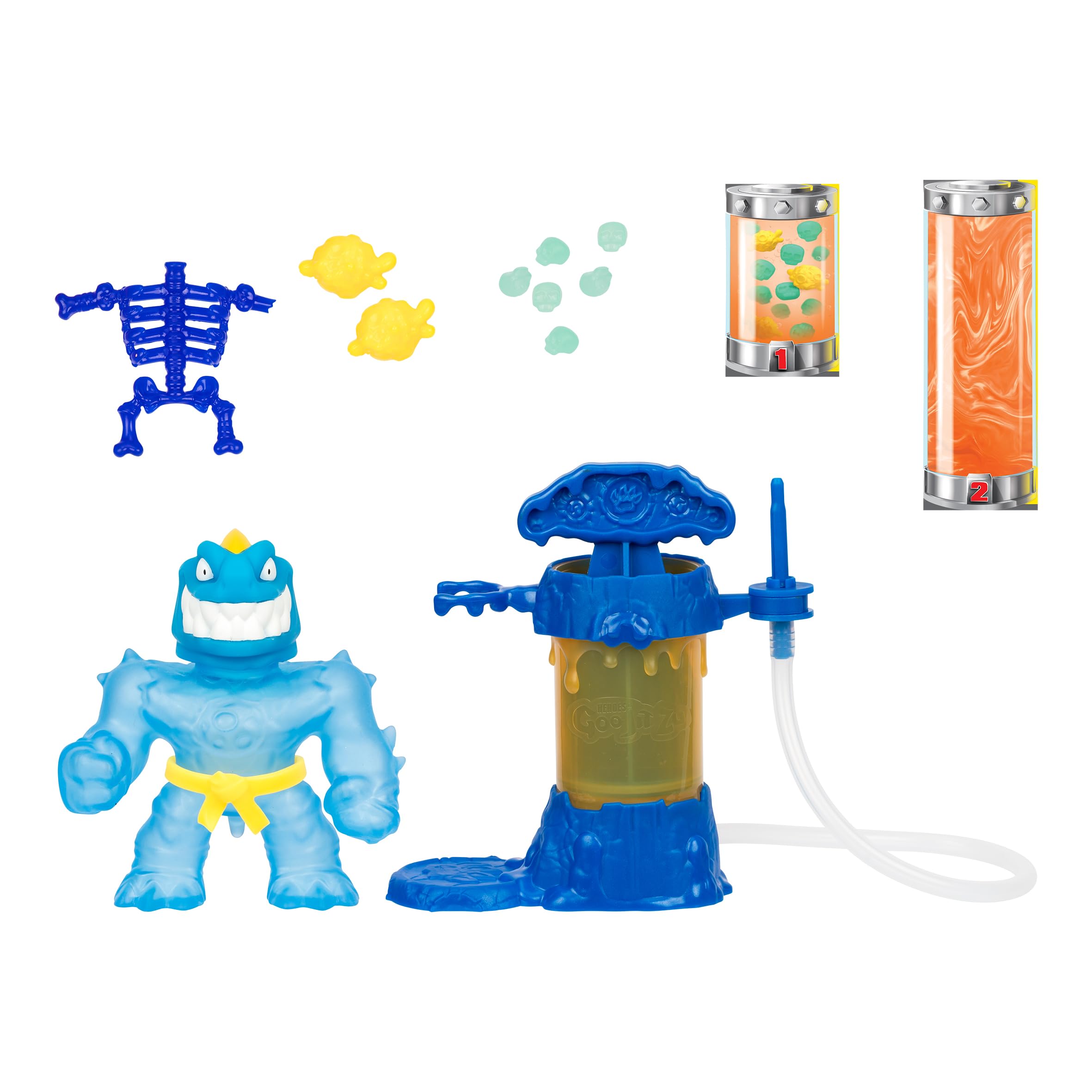 Heroes of Goo Jit Zu Hero Creator Tyro - Create & Stretch Action Figure with 3 Goo Fillings 3