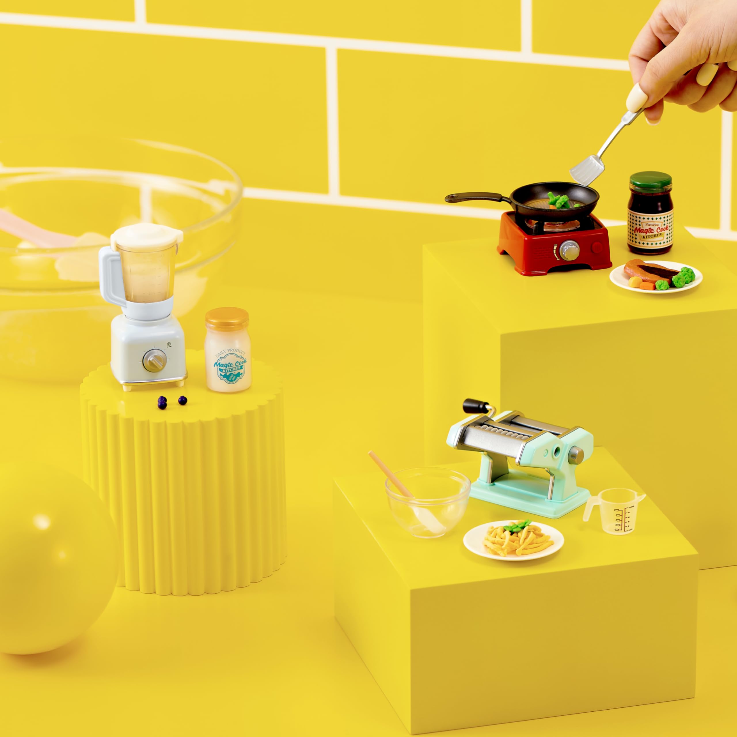 Mini Brands Really Works Magic Cook Kitchen Capsule Series 1 - Working UV Light | Red | Ages 3+ 7