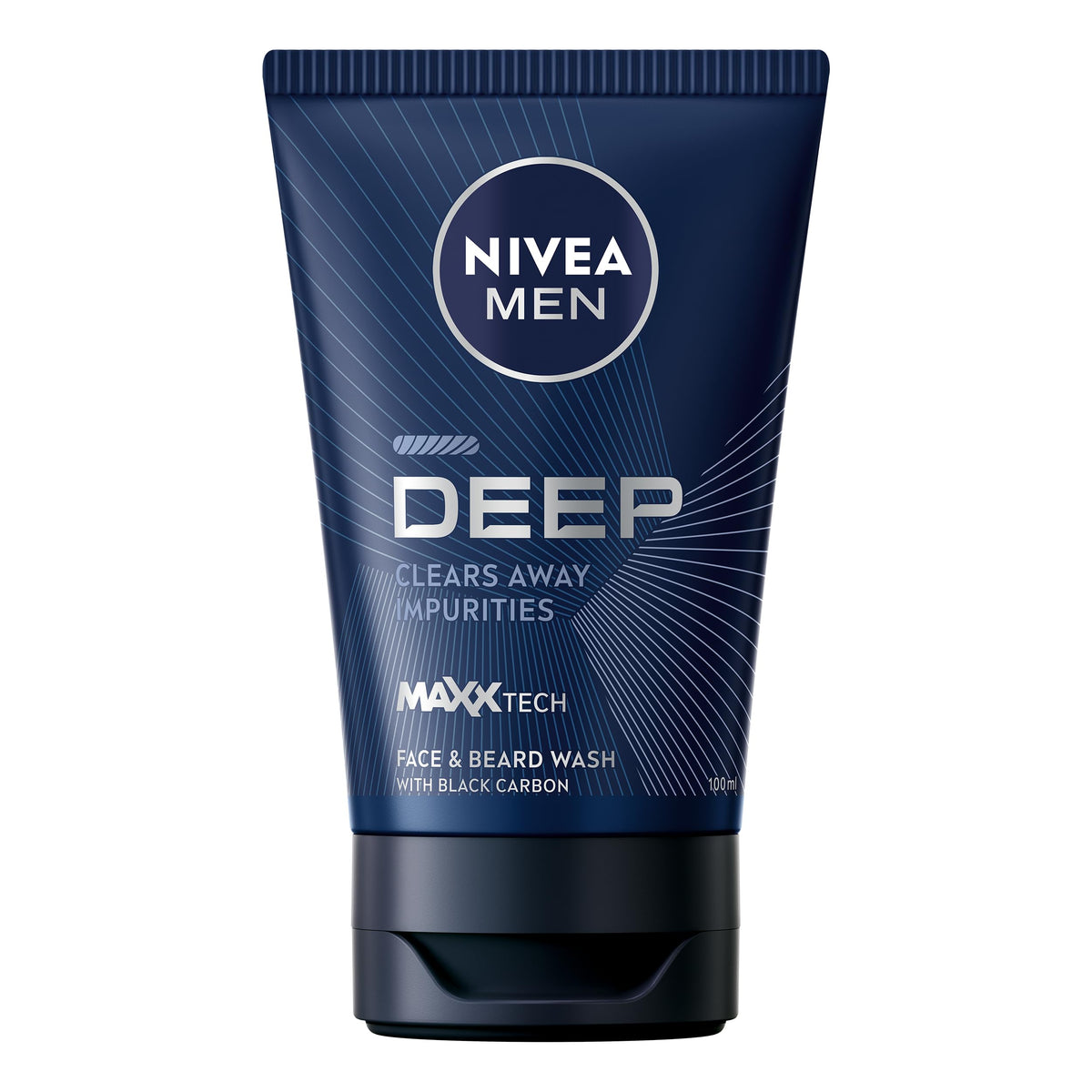 NIVEA MEN DEEP Black Charcoal Face Wash - Deep Cleansing, Anti-Bacterial, 75ml
