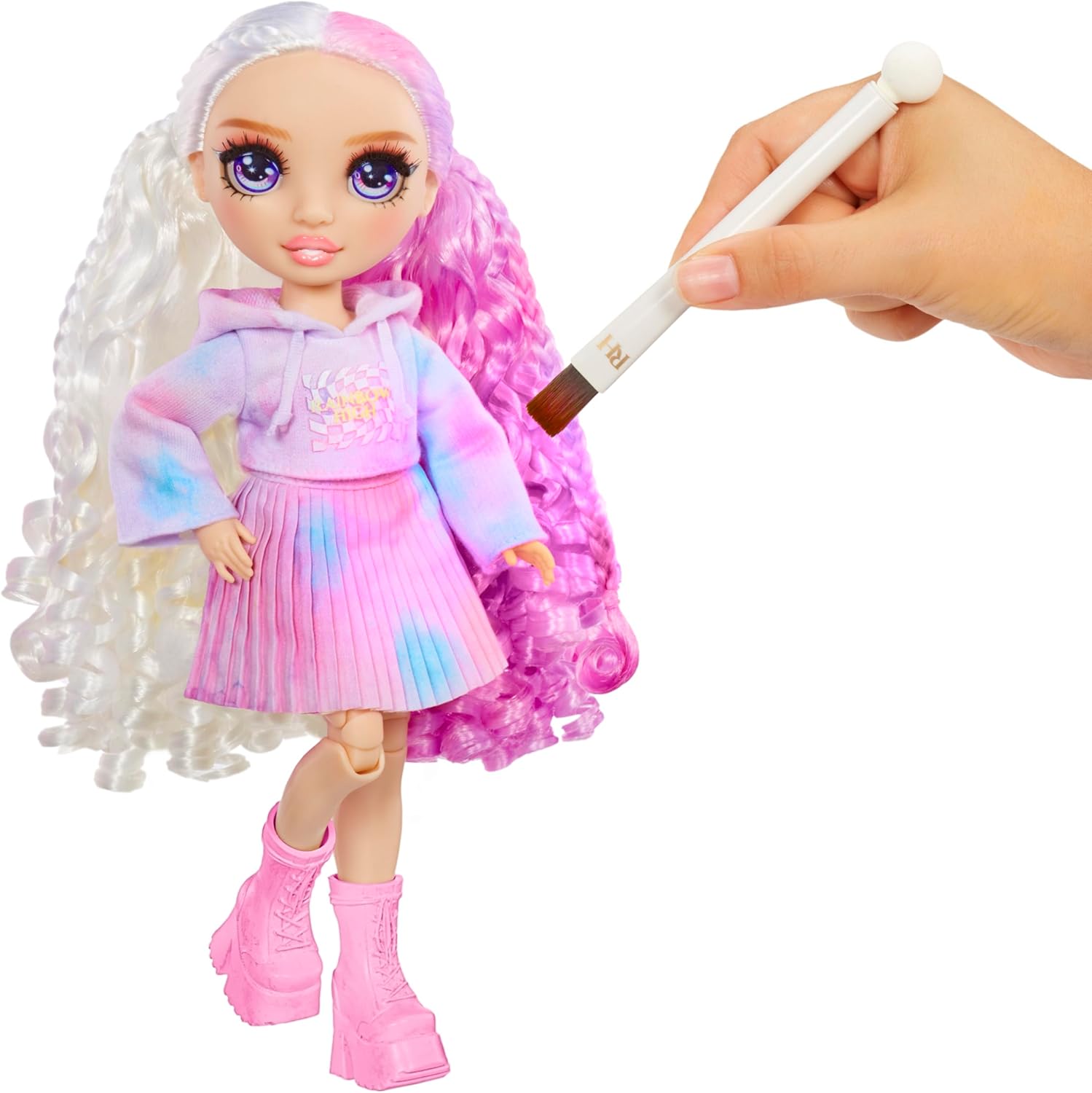 Rainbow High Watercolour & Create DIY Fashion Doll - Arts & Crafts Playset for Ages 4-8 2