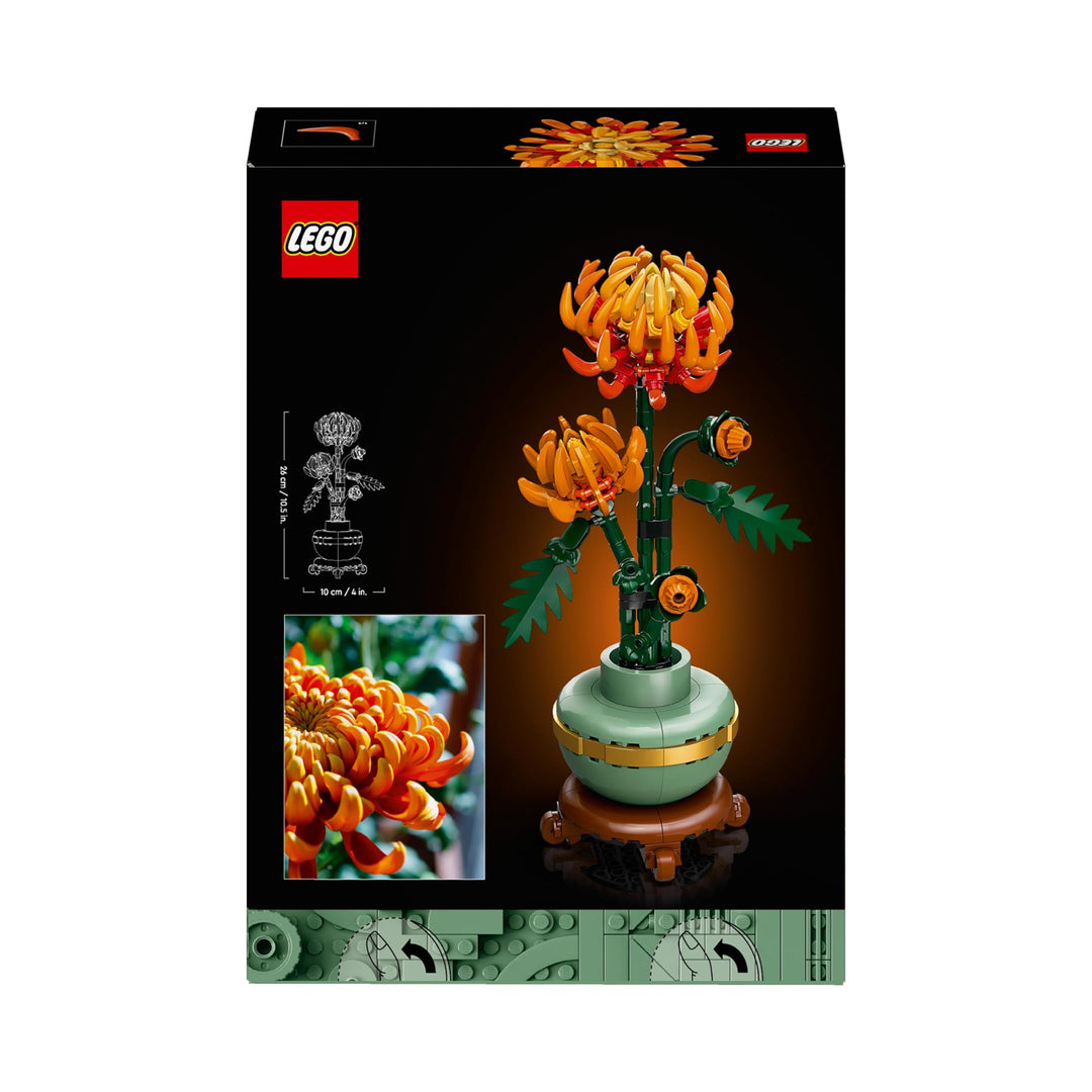 LEGO Icons Chrysanthemum Flower Building Set - 278-Piece Creative Kit for Adults