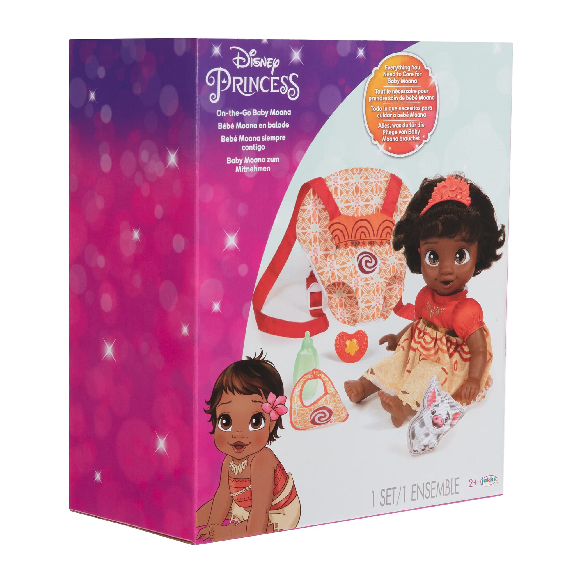 Disney Princess Moana Baby Doll Deluxe Set with Tiara and Carrier 8