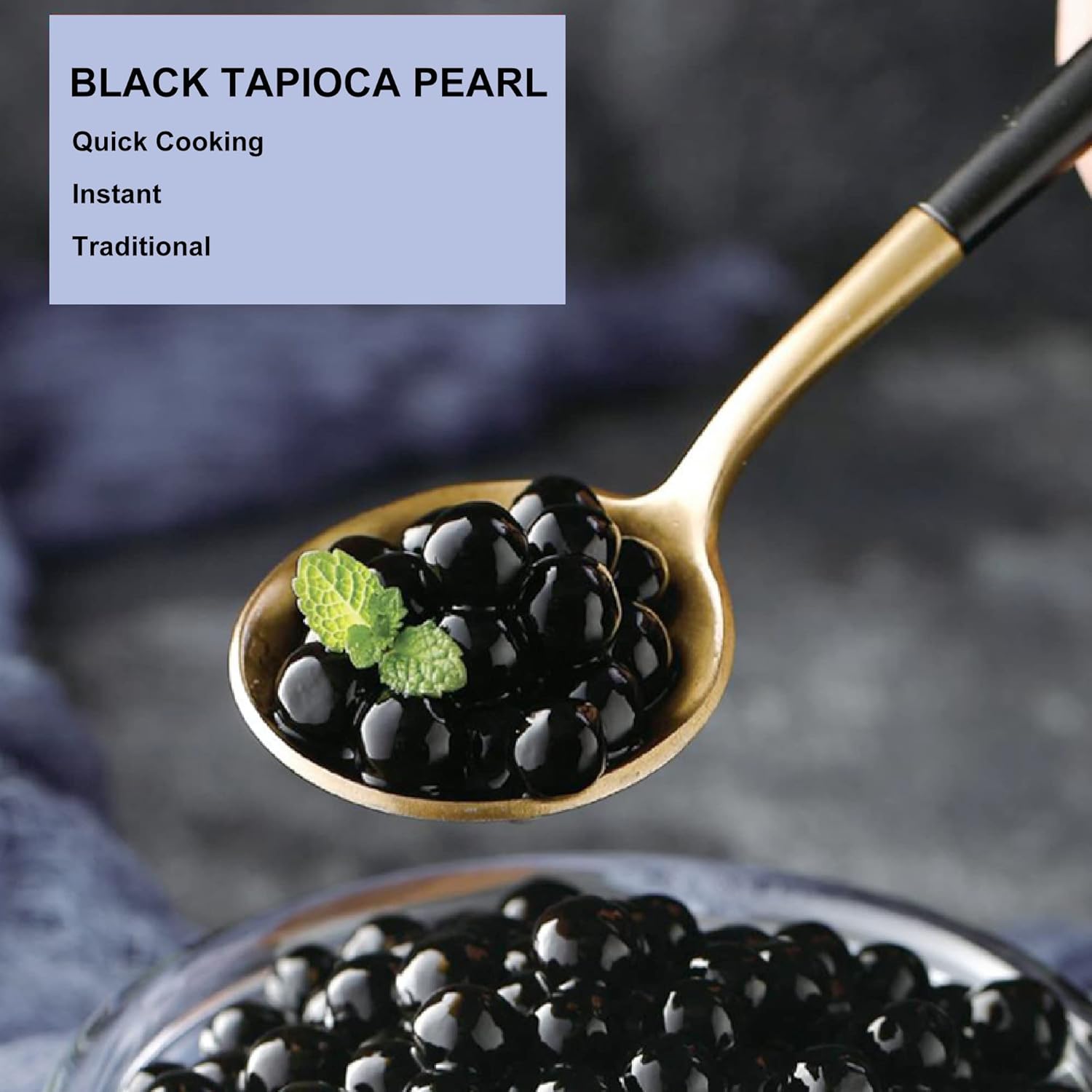 Wu FuYuan Black Tapioca Pearls 1kg - Bubble Tea Boba Pearls