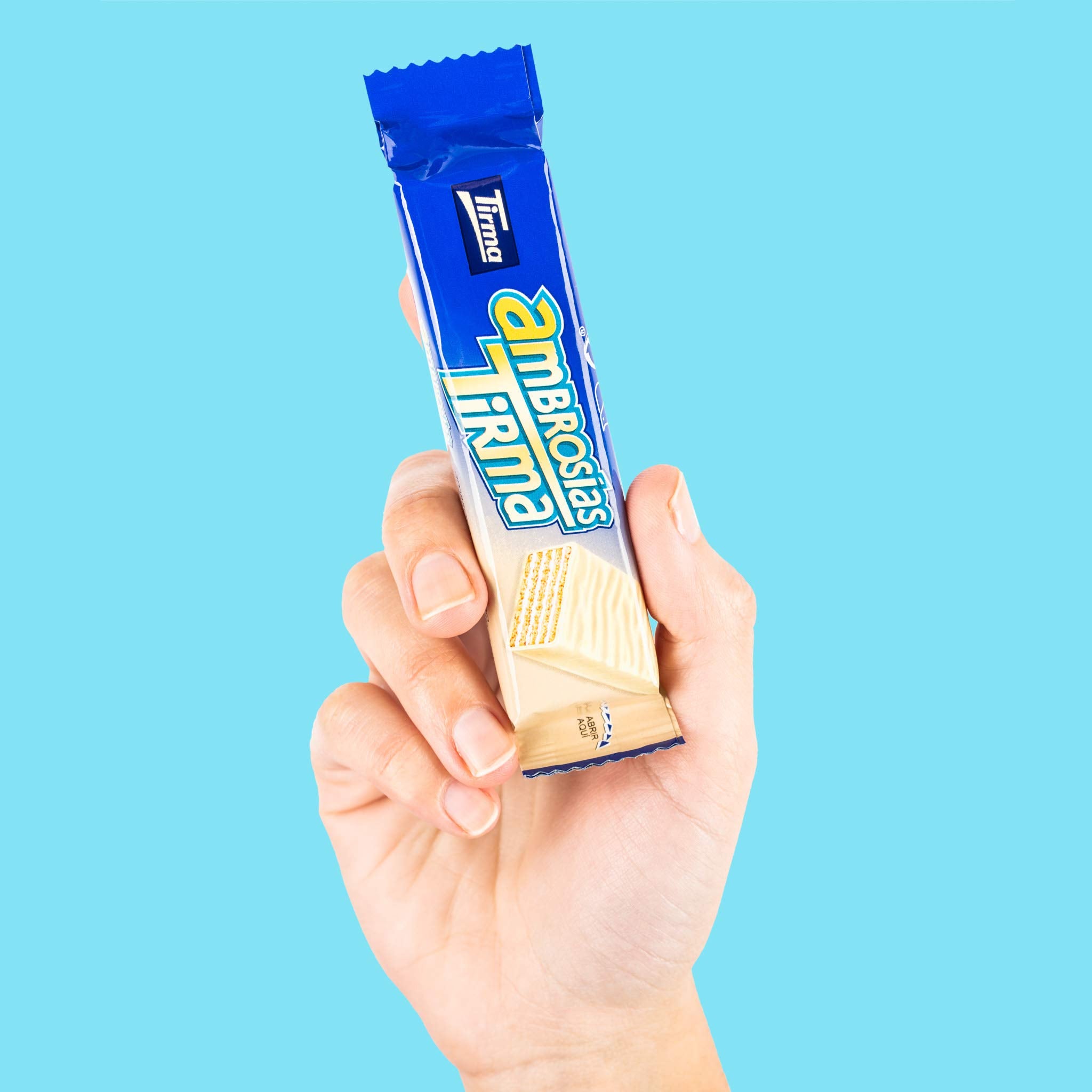 Tirma White Chocolate Ambrosias Cream Filled Wafers Individually Wrapped Snack Bars 3