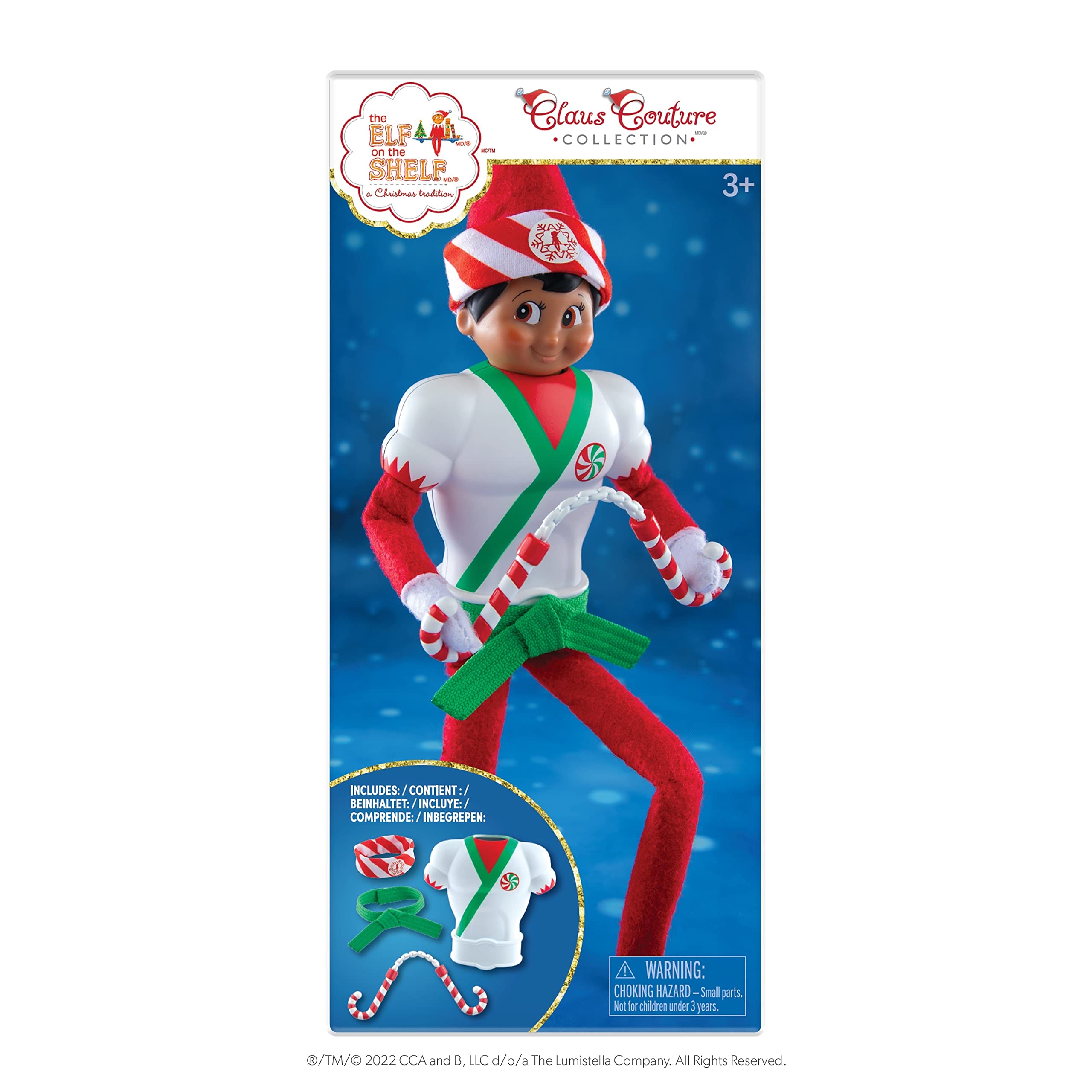 The Elf on the Shelf Karate Kicks Clothes Set - Black Belt Costume for Scout Elf, 3+ Years 10