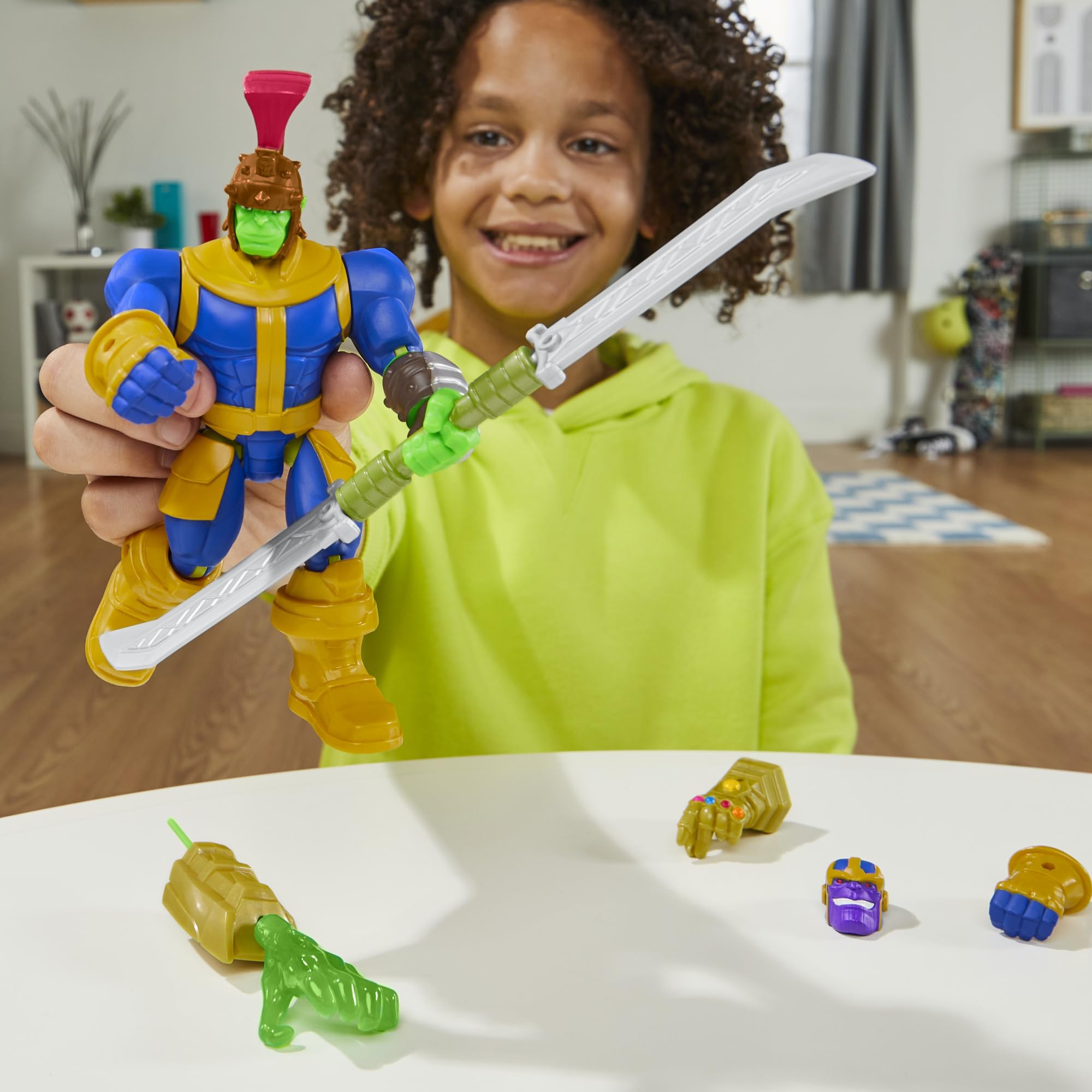 AVENGERS MixMashers Marvel Thanos Deluxe Action Figure - Mix & Match Custom Play, 4+ Years 4