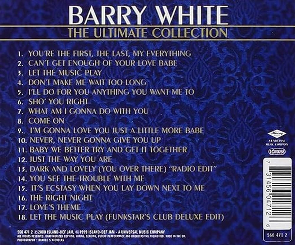Barry White - The Ultimate Collection [CD] 3