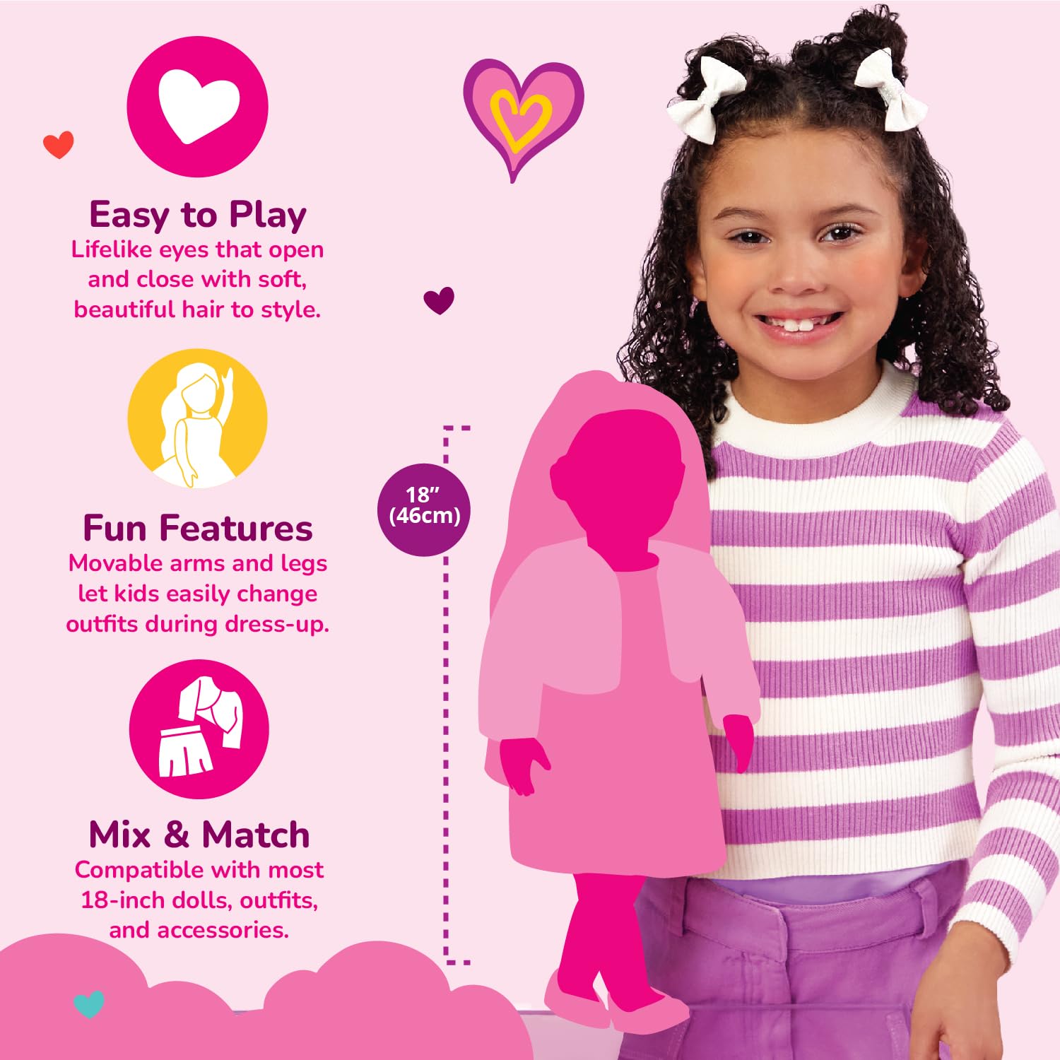 Our Generation Abigale 18-inch Country Doll - Western-Themed Equestrian Playset with Freckles & Stylish Hat, Ages 3+ 3