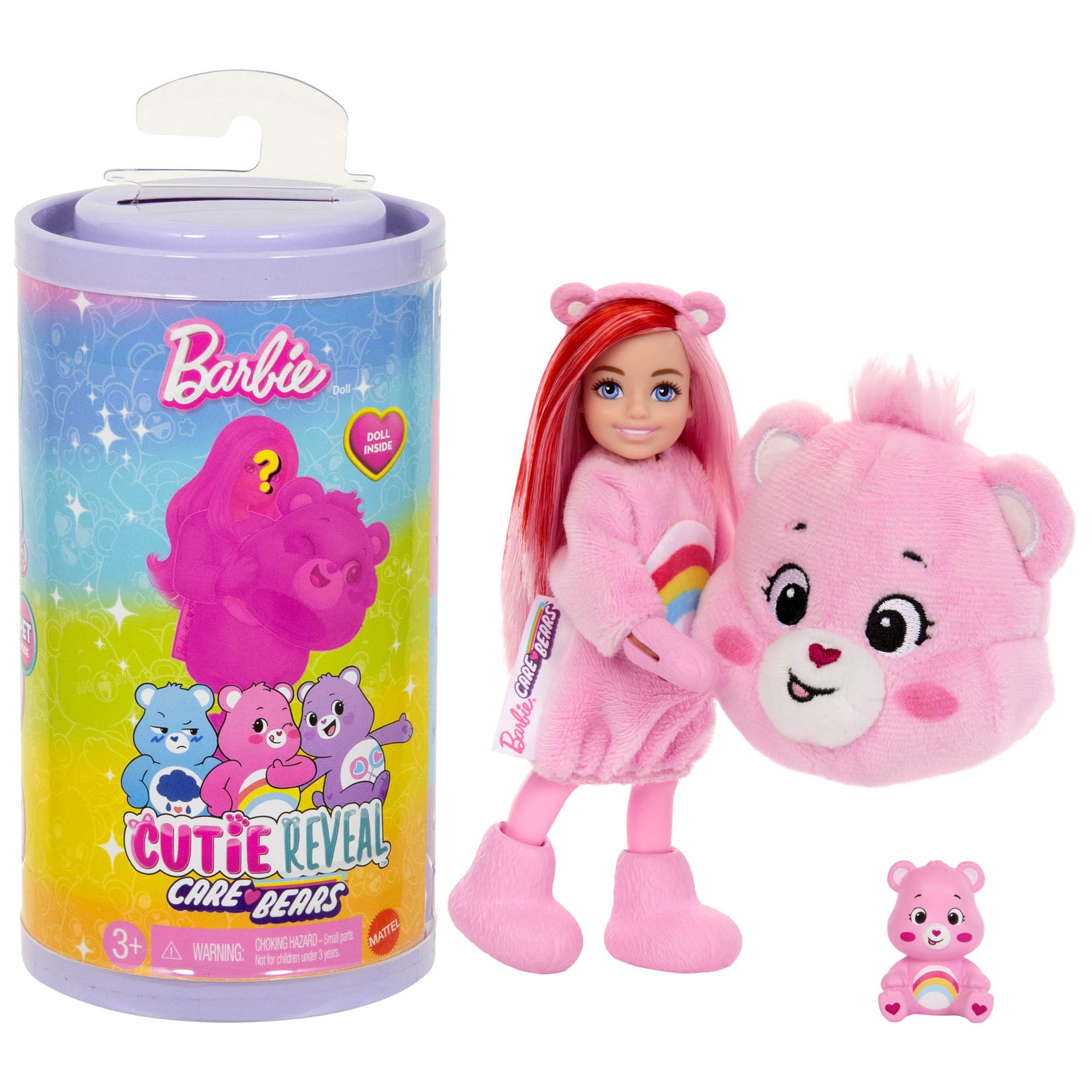 Barbie Cutie Reveal Chelsea Doll & Accessories - Care Bears Series, 6-Surprise Unboxing Fun for Kids 1