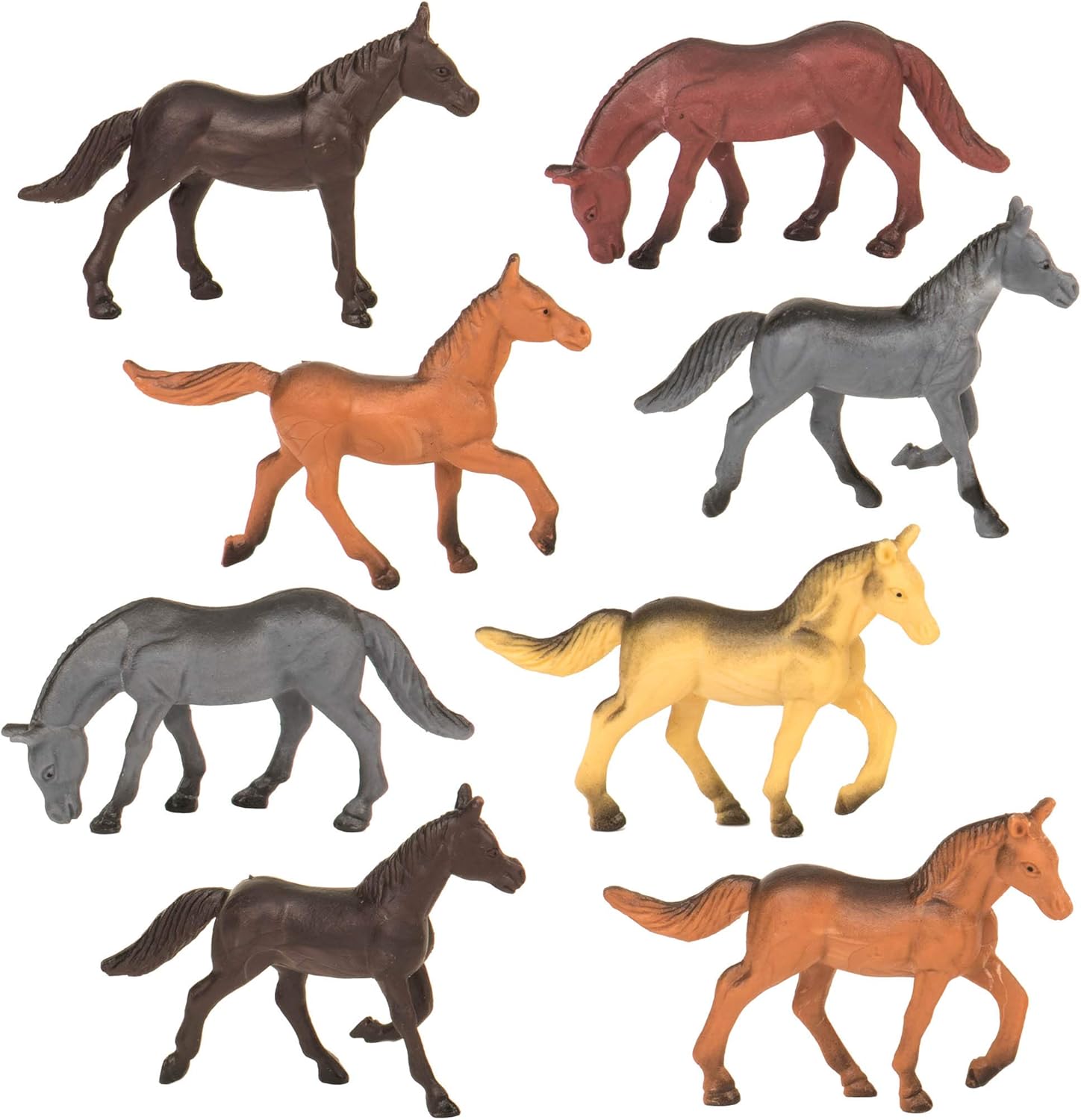Terra by Battat Horses - 60 Piece Miniature Horse Toy Set for Kids 3+ 2