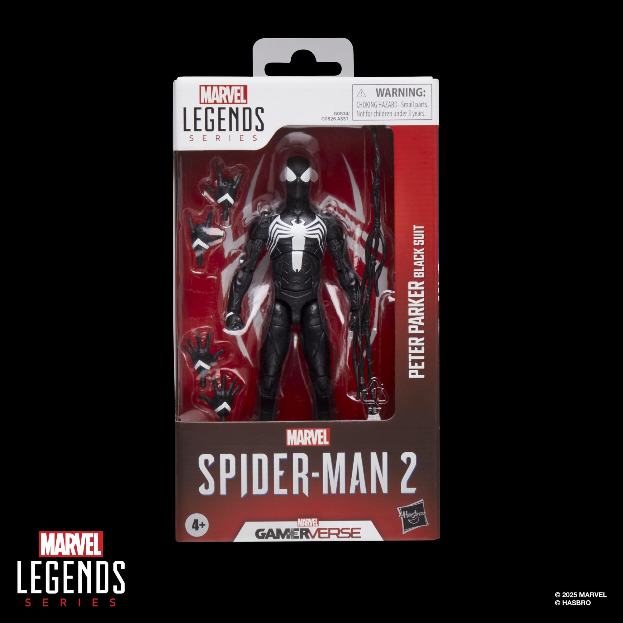 Marvel Legends Series Gamerverse - Spider-Man Peter Parker Black Suit Action Figure 8
