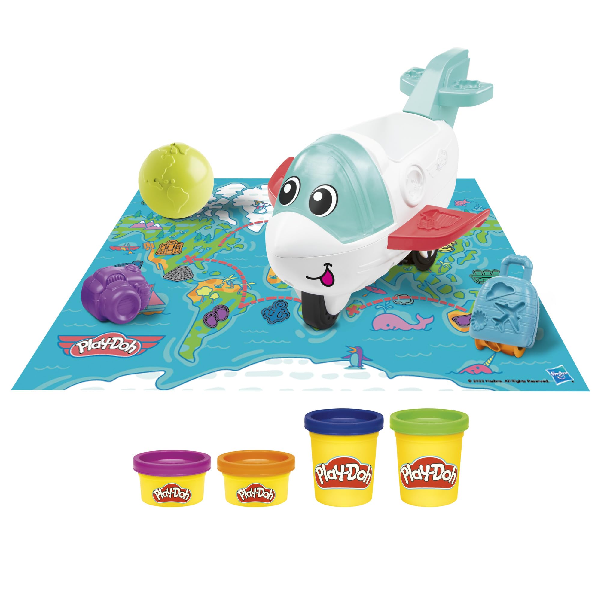 Play-Doh Airplane Explorer Starter Playset - Creative Travel-Themed Play for Ages 3+ 1