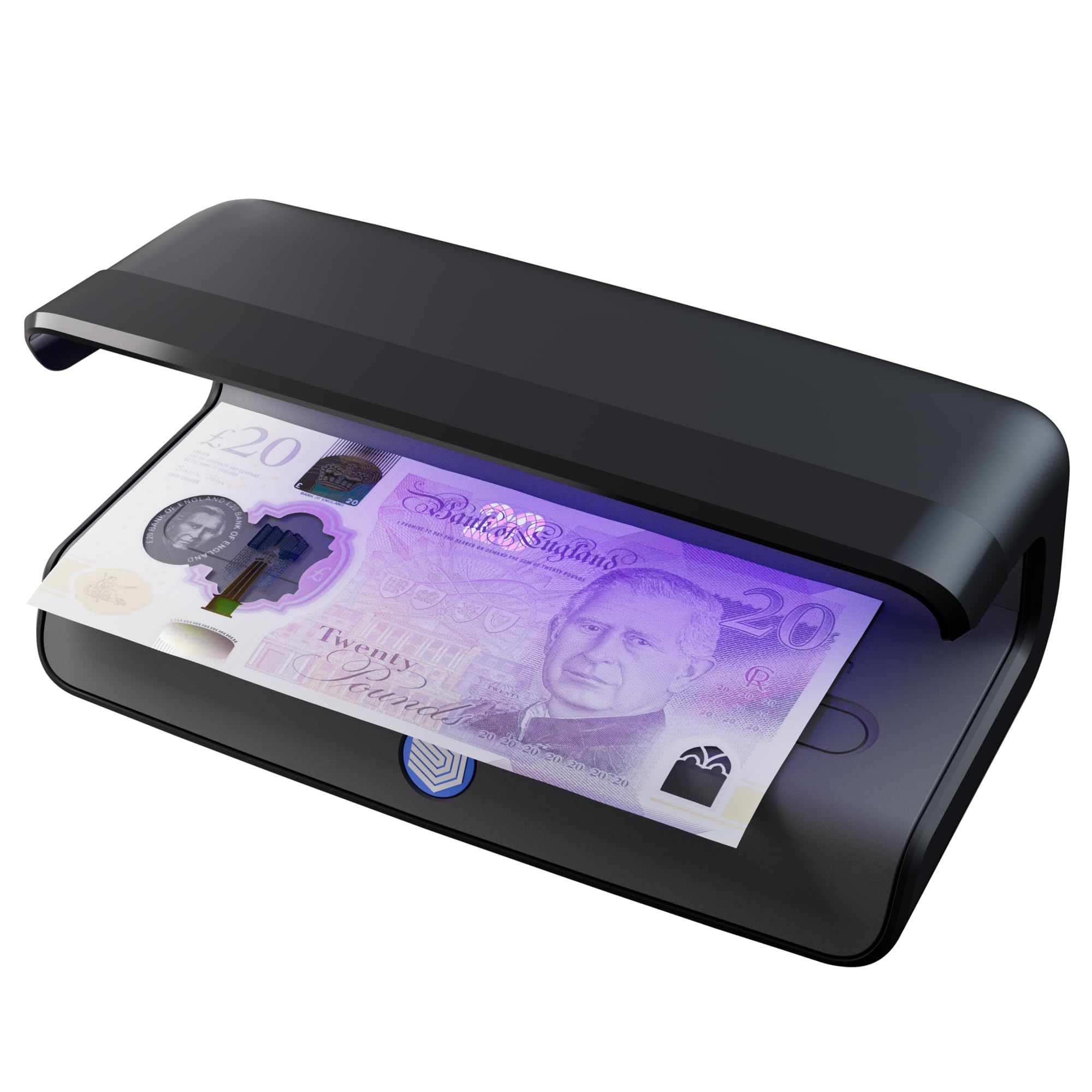 Safescan 55 LED Counterfeit Detector with Ultra-Bright UV Light | Global Currency Support | USB-C