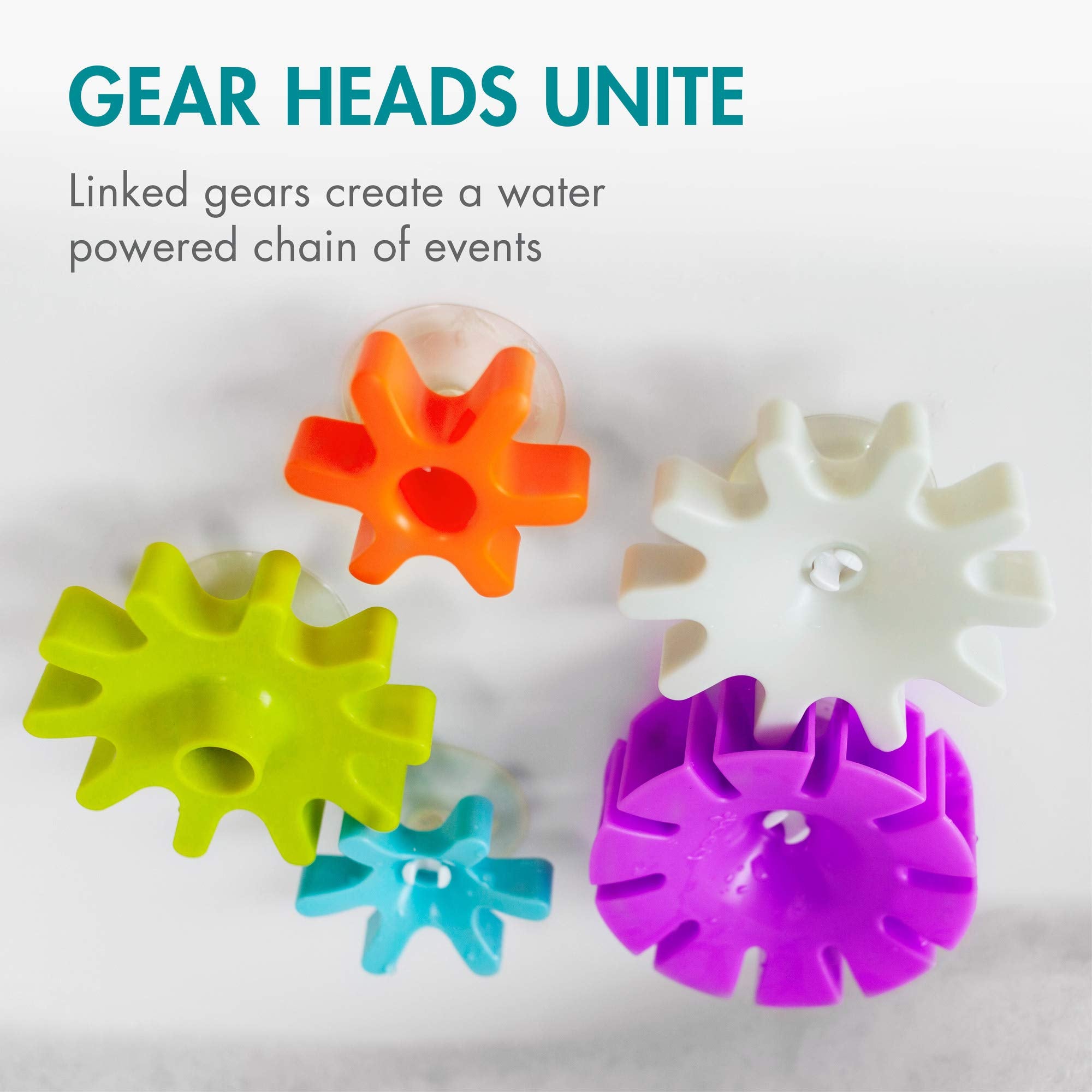 Boon Pipes, Cogs & Tubes Bath Toy Bundle - Multicolor Water Play Set for Babies and Toddlers 14