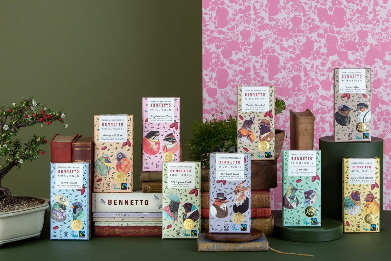 Bennetto Organic Dark Chocolate with Toasted Coconut Flakes - 90g Fairtrade Bar 3