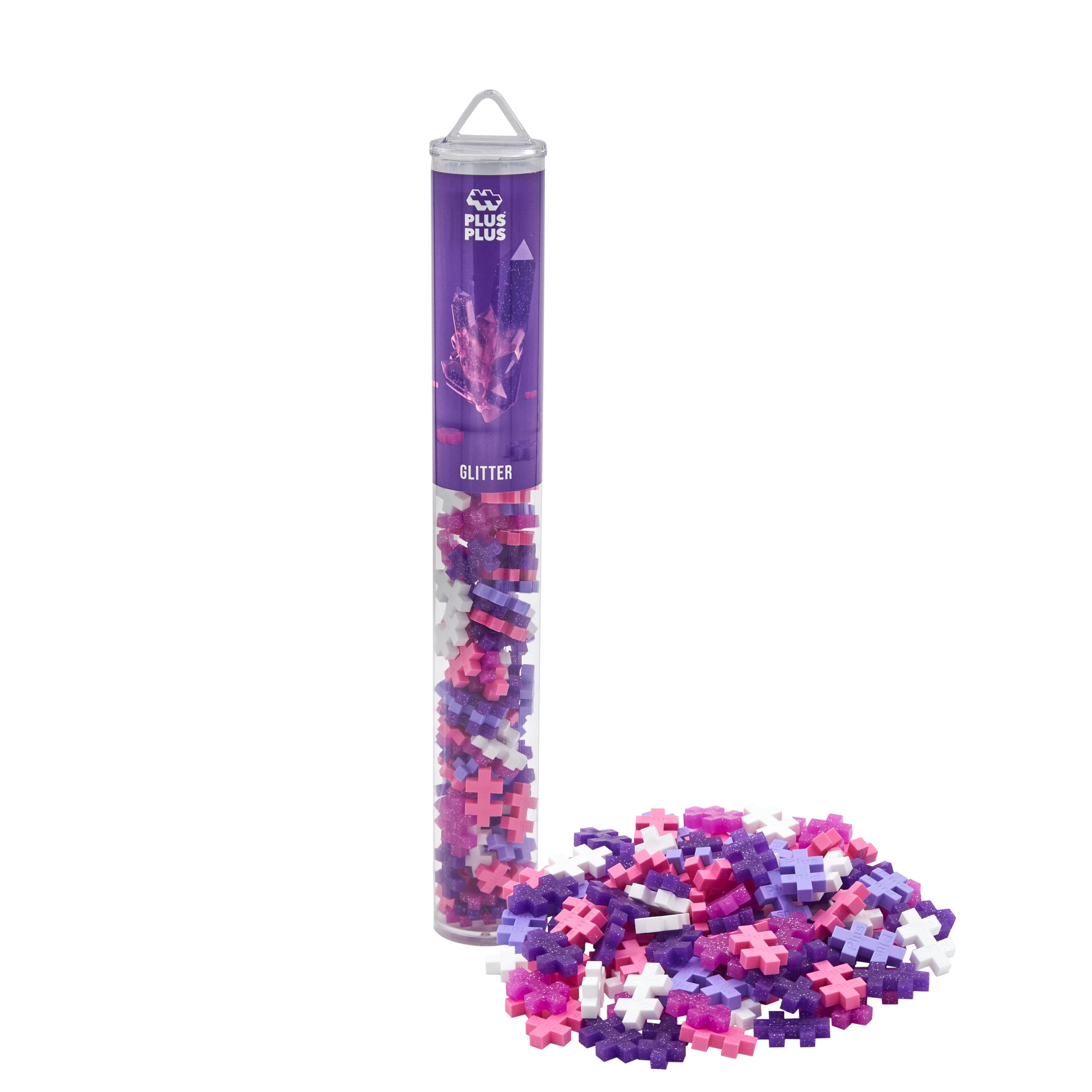 PLUS PLUS Glitter Building Set - 100 Pieces | STEM Learning | Ages 5+ | Non-Toxic Plastic