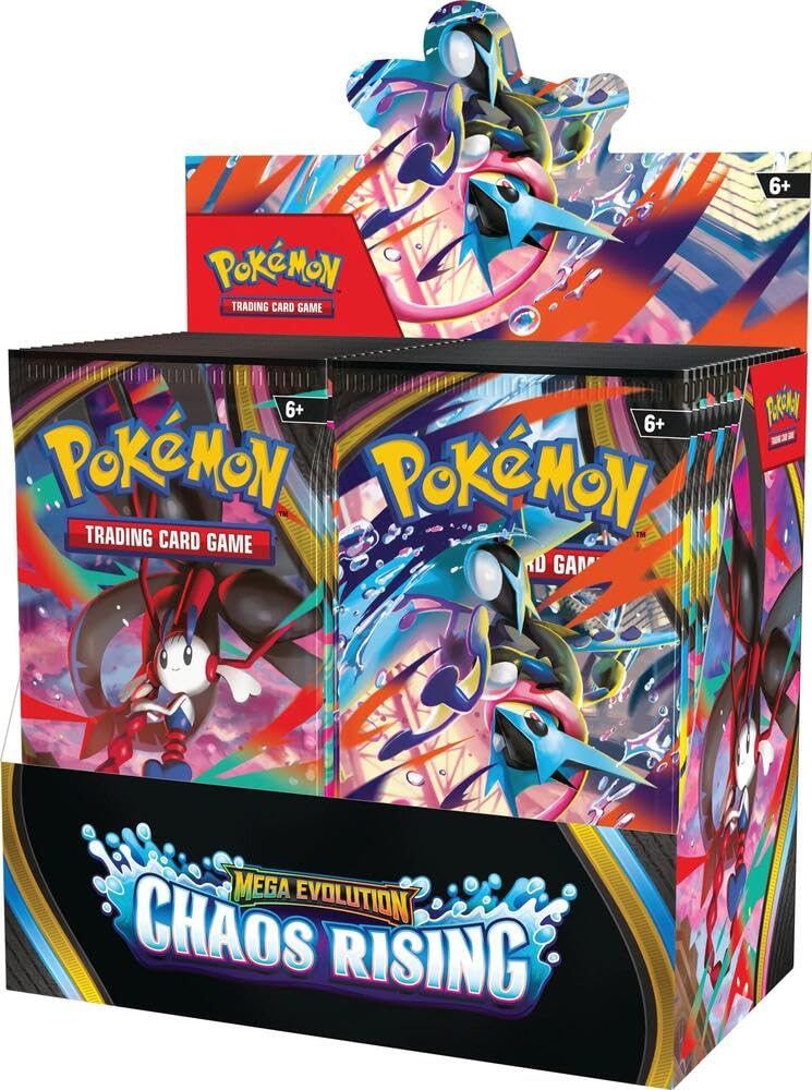 Pokémon TCG: Mega Evolution—Chaos Rising Booster Display Box - 36 Booster Packs