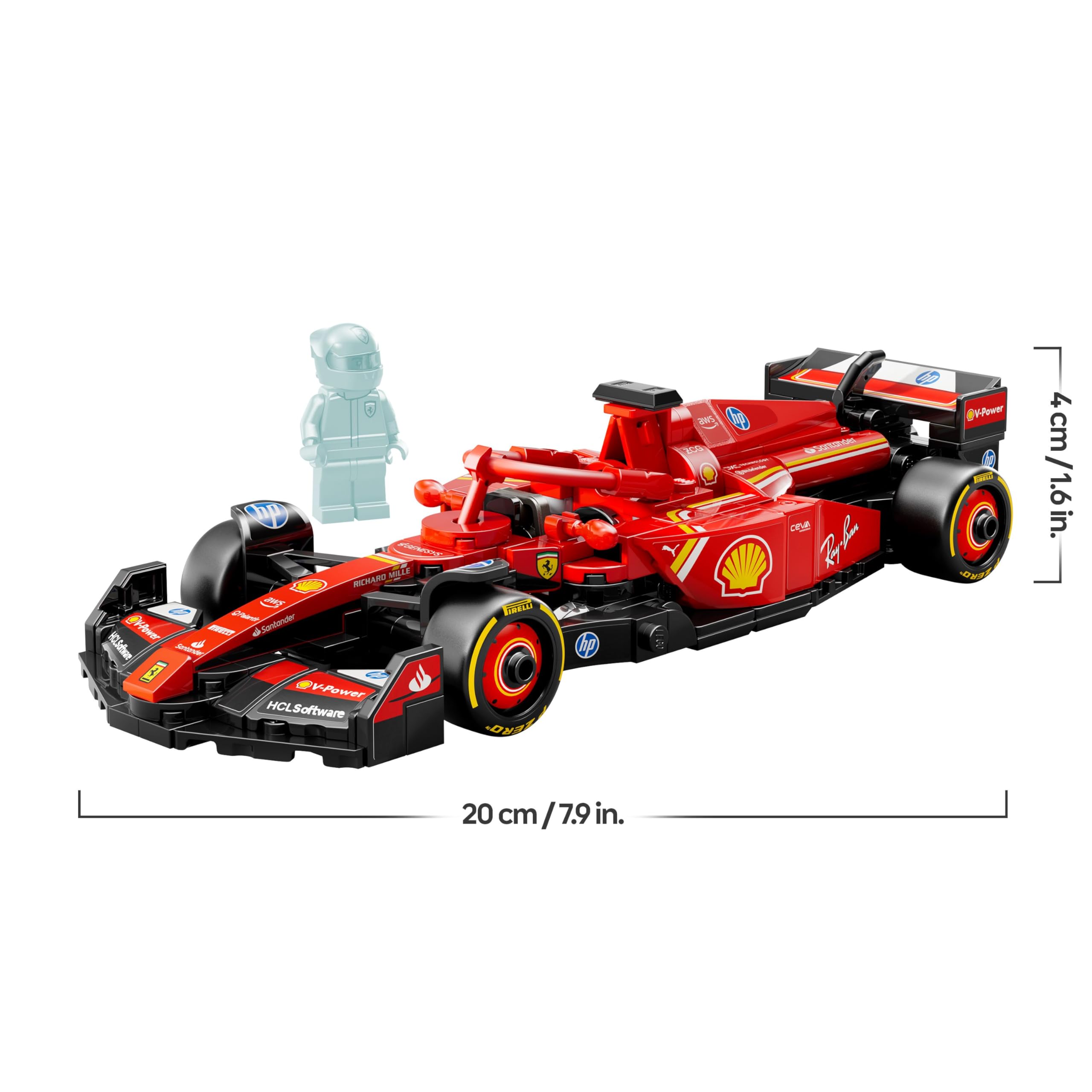 LEGO Speed Champions Ferrari SF-24 F1 Race Car Toy Set 77242 | Ages 10+ 9