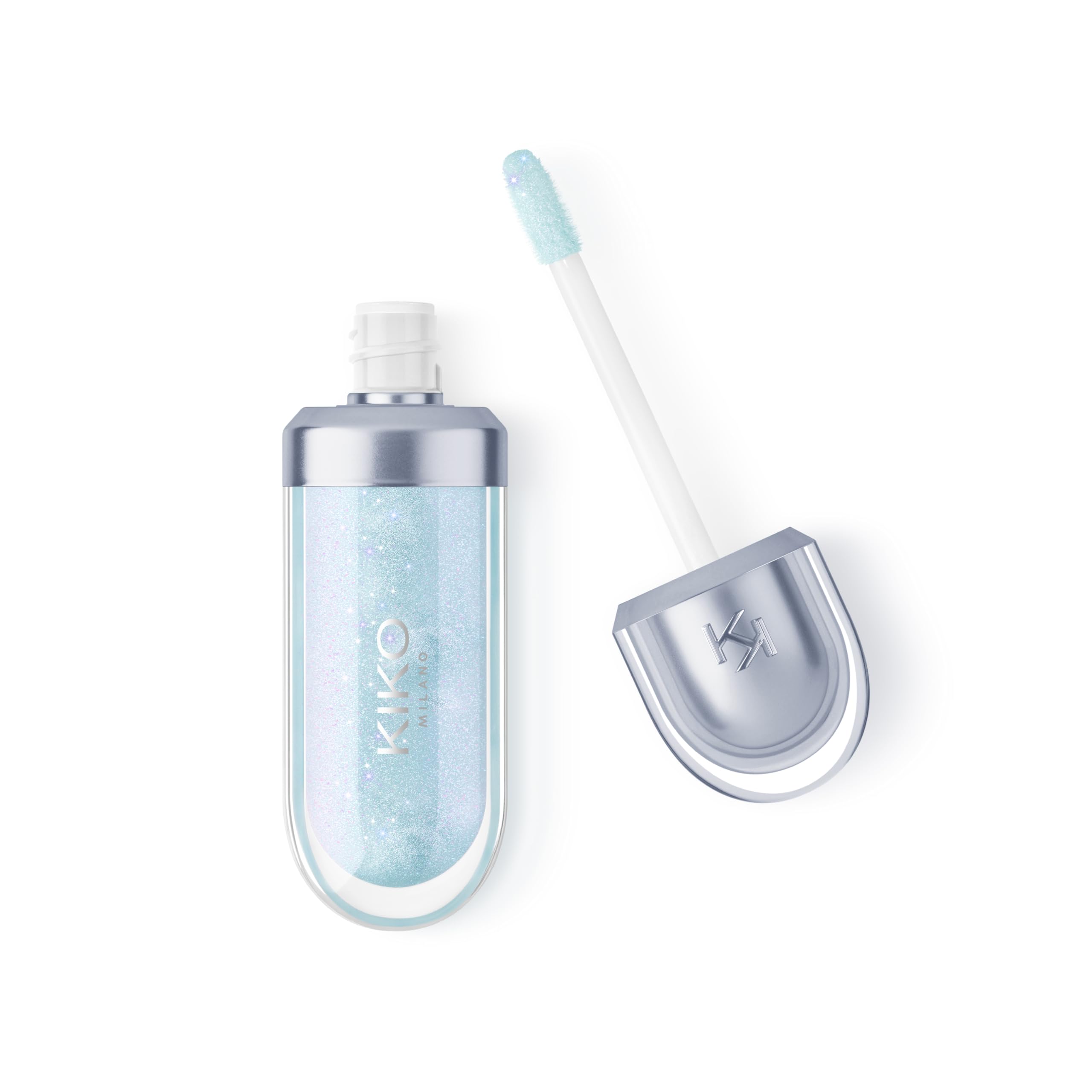 KIKO Milano 3D Hydra Lipgloss 51 Frozen Light Blue - 8 Hour Hydration, 3D Effect, Hot-Cold Sensation, 6.5ml