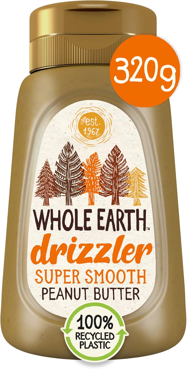 Whole Earth Drizzler Original Roasted Peanut Butter - Super Smooth Squeezy Spread 1