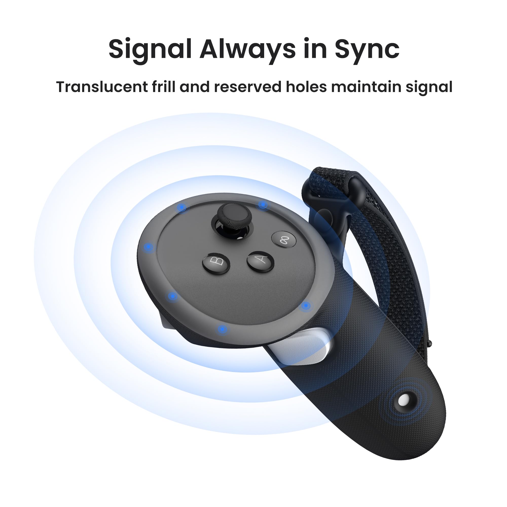 KIWI design G4 Pro Controller Grips for Meta Quest 3/3S – Enhanced Grip with Anti-Slip Texture & Extended Handle 12