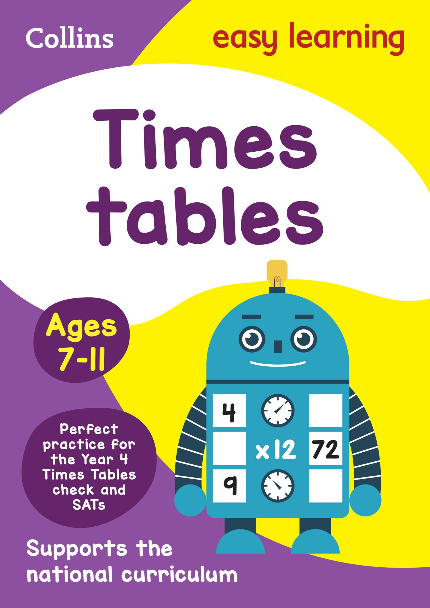 Collins Times Tables Ages 7-11: Ideal for Home Learning (KS2 Arithmetic)