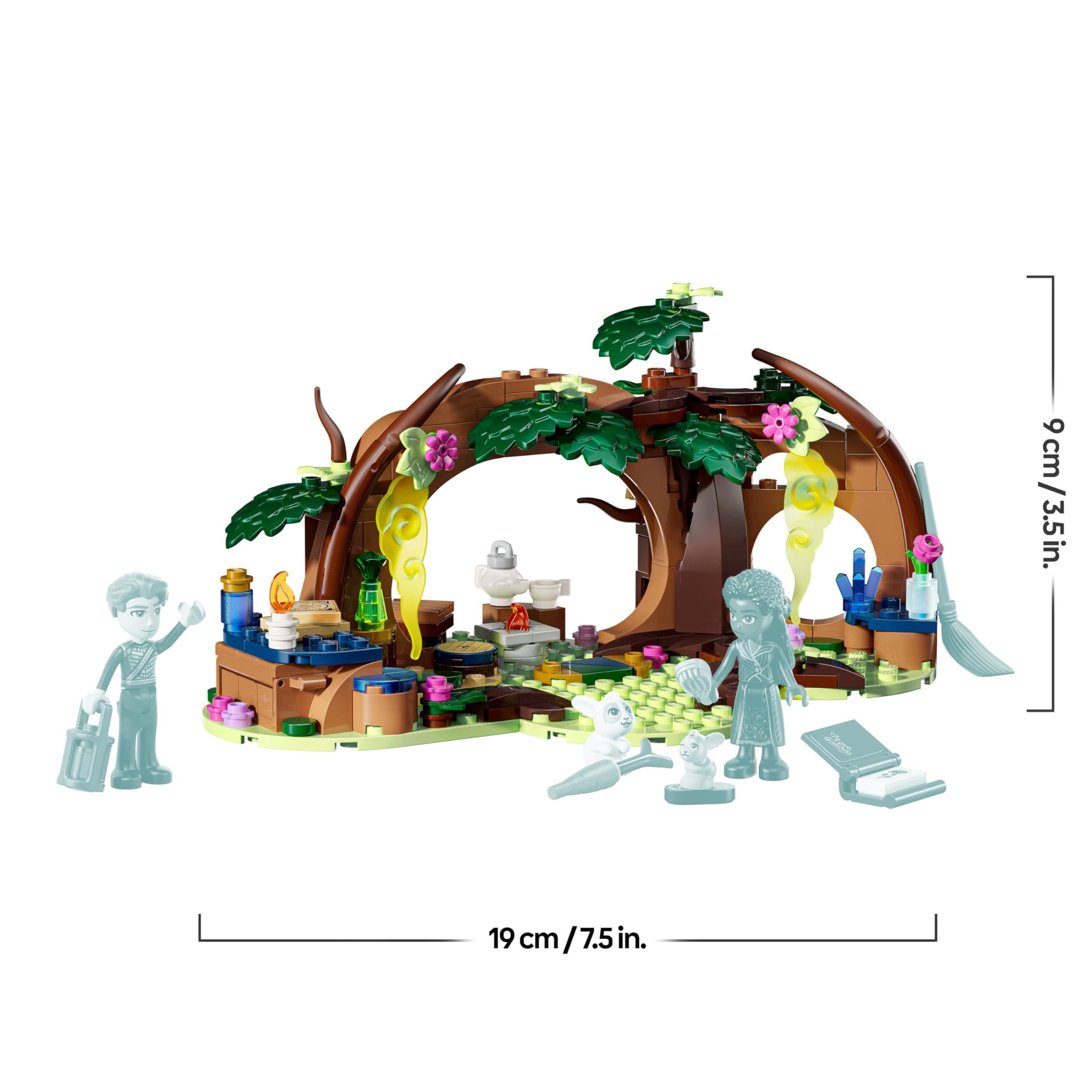 LEGO Wicked Elphaba's Retreat - Forest Building Toy with 2 Mini Dolls & Animal Figures for Ages 7+