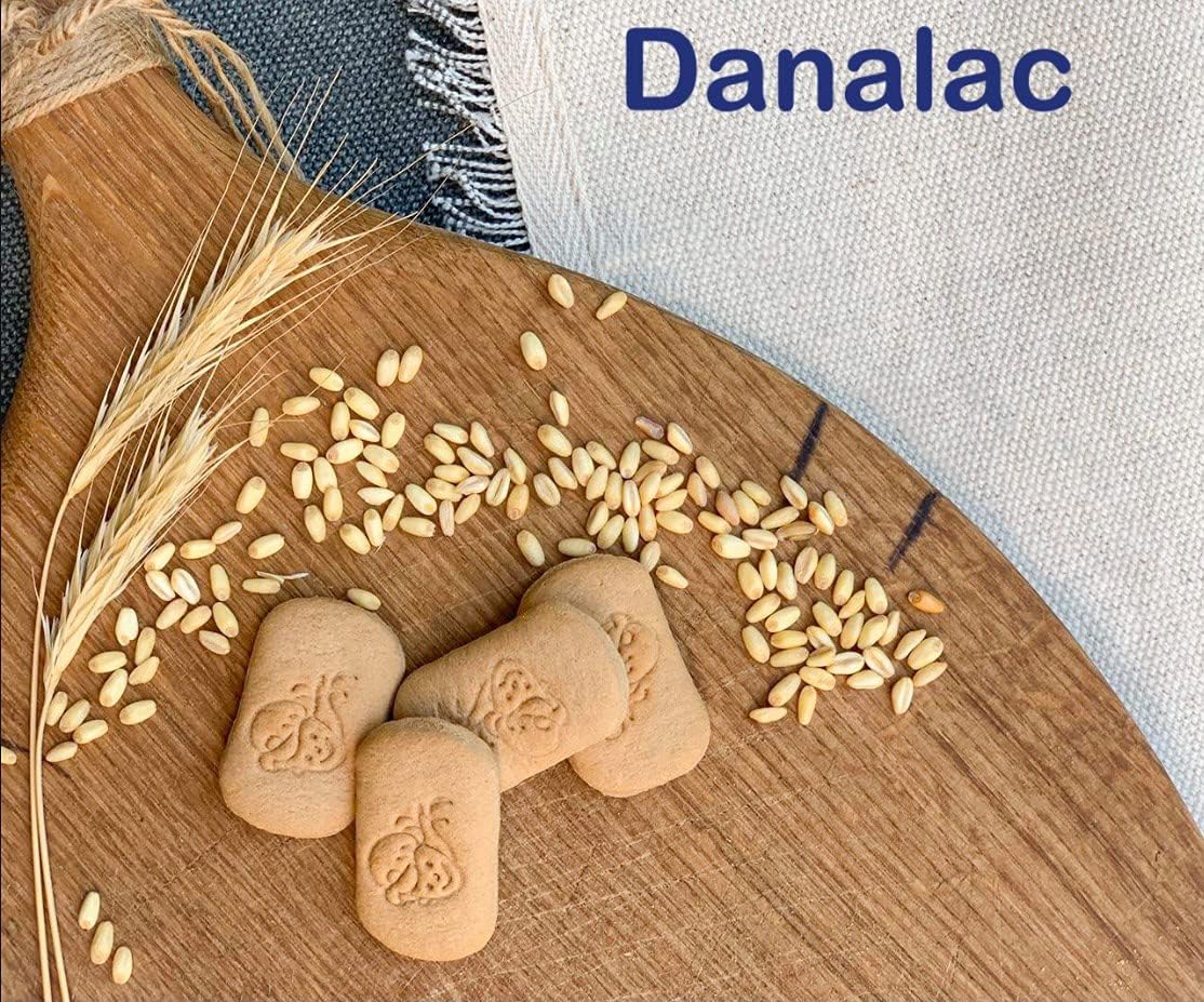Danalac Natural Baby Biscuits - Finger Food Snack for Toddlers 6+ Months | 120g Pack 4