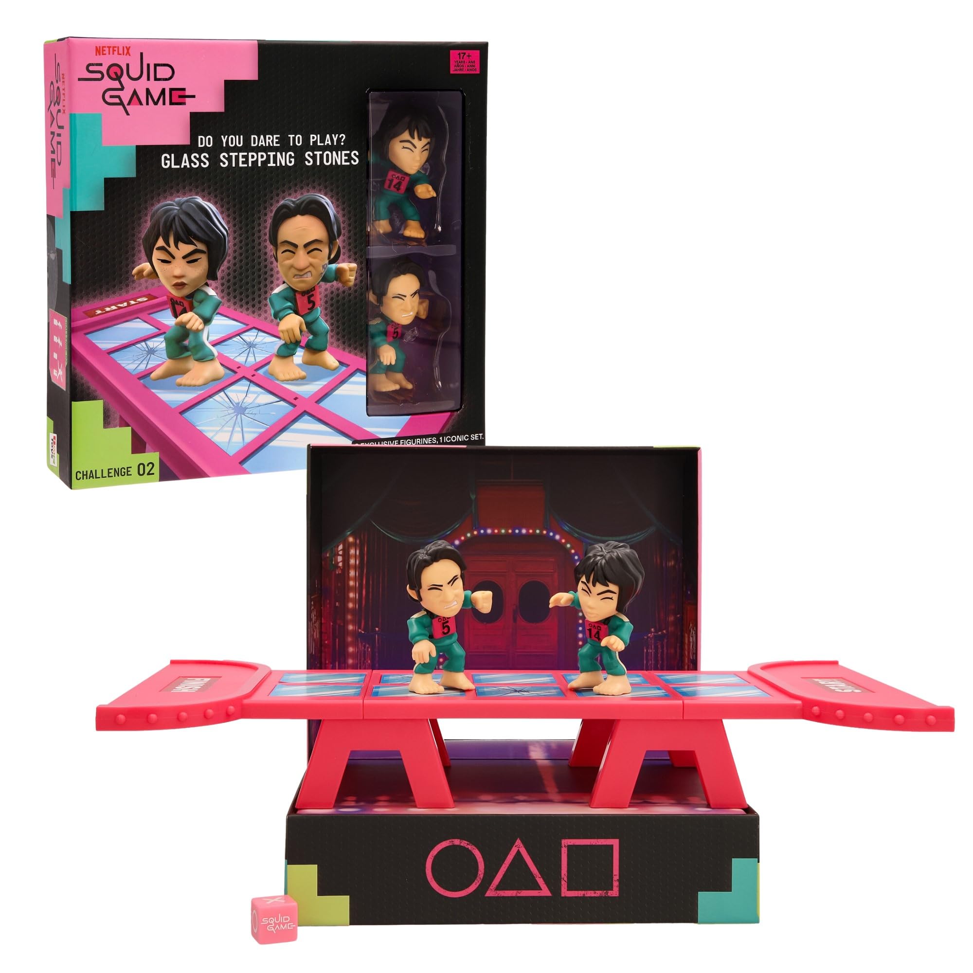 IMC Toys Squid Game - The Glass Tile Challenge Game Set with Figurines 1