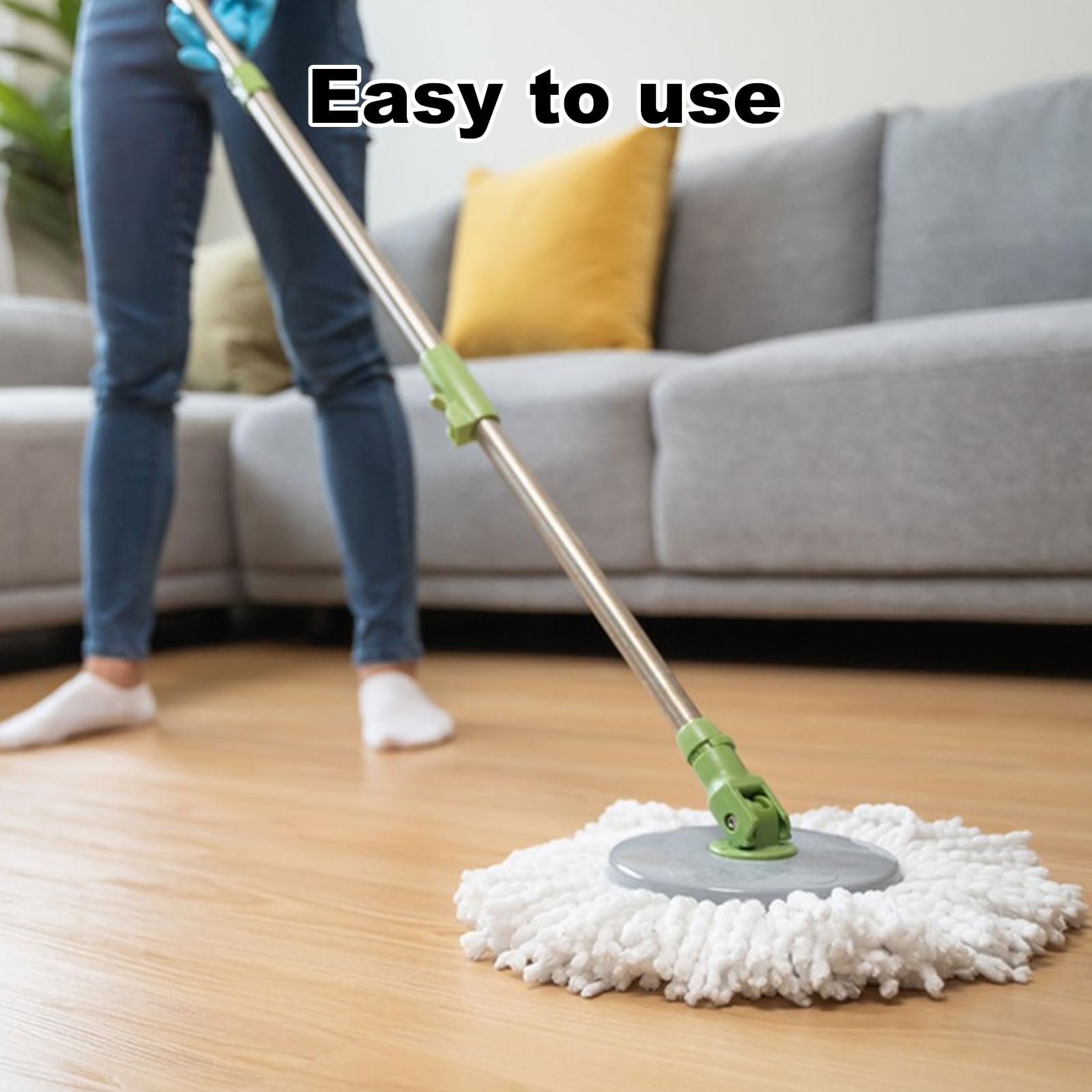 ASelected Microfibre Mop Head Replacement - 5 Pack | 360° Rotating | Absorbent 6