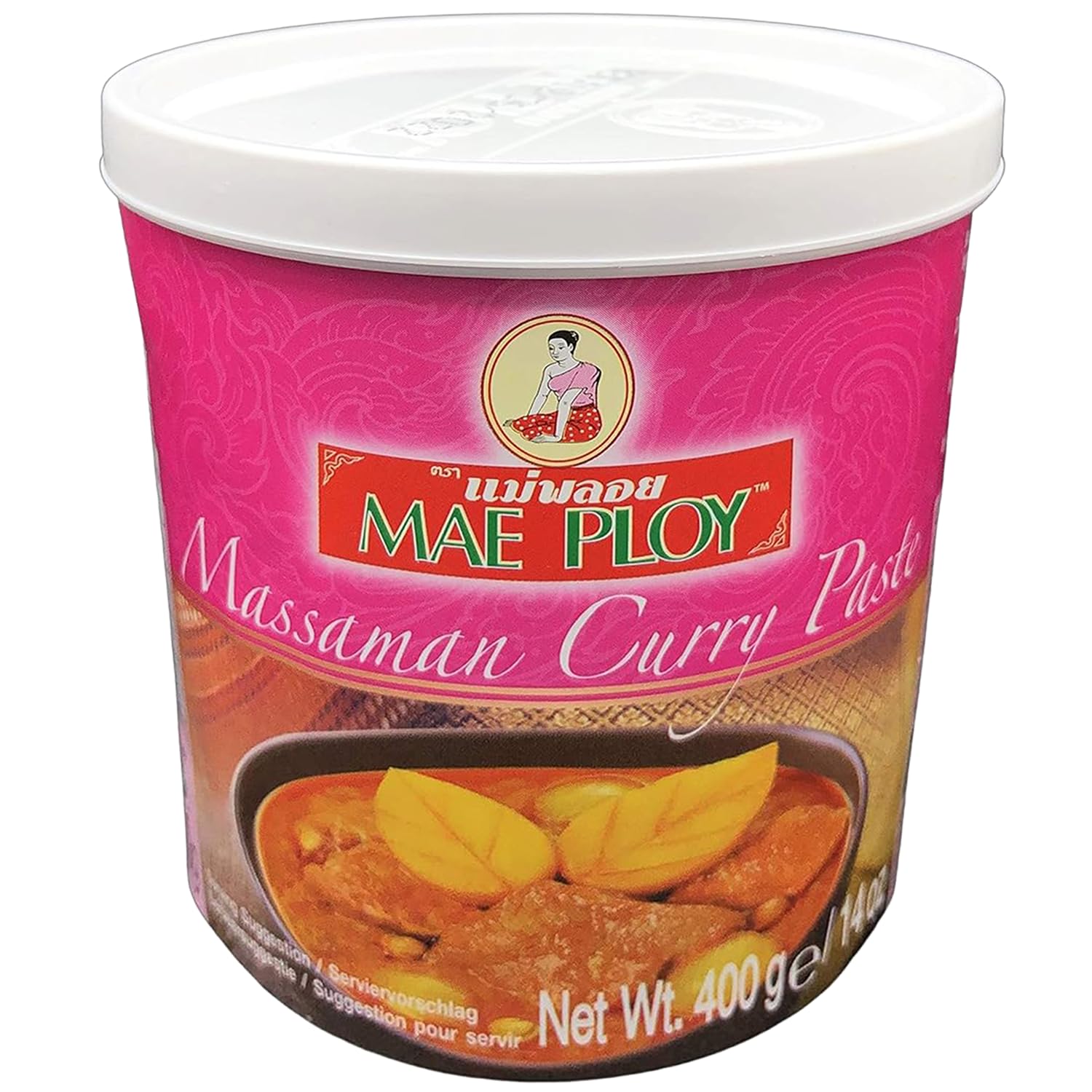 Mae Ploy Massaman Curry Paste - Authentic Thai Cooking Sauce | 400g Tub