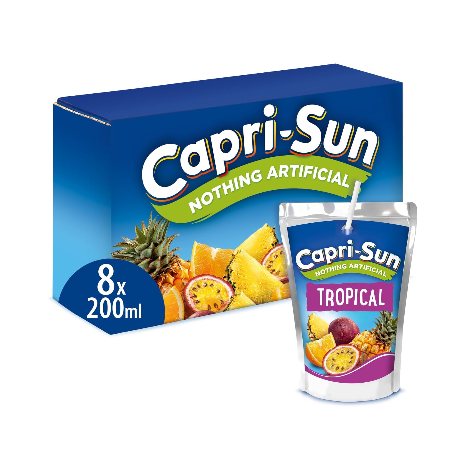 Capri-Sun Tropical Fruit Juice Drink 8 x 200 ml Pouches 1