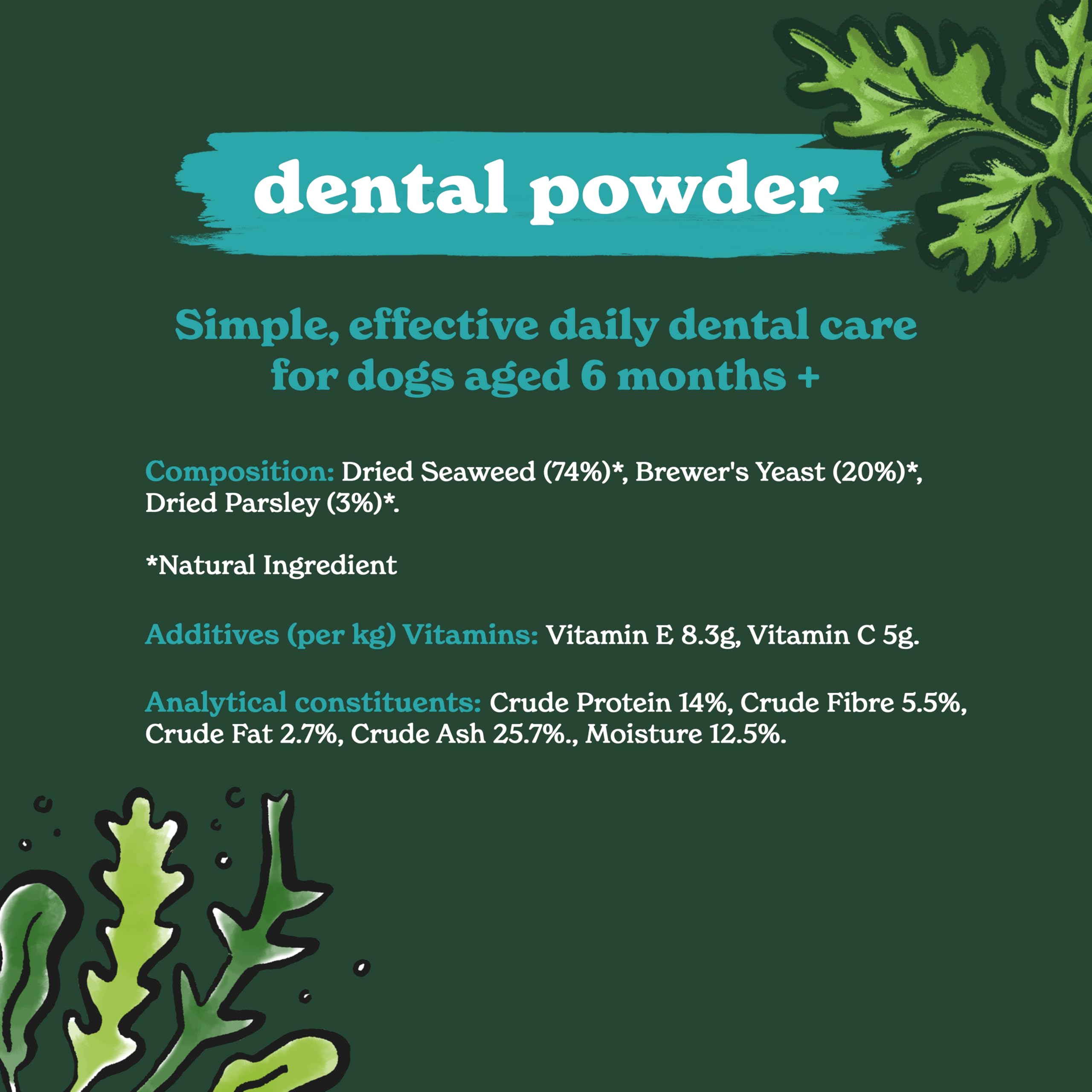 Forthglade Dog Dental Powder - Removes Plaque & Tartar | Freshens Breath | 200g 4