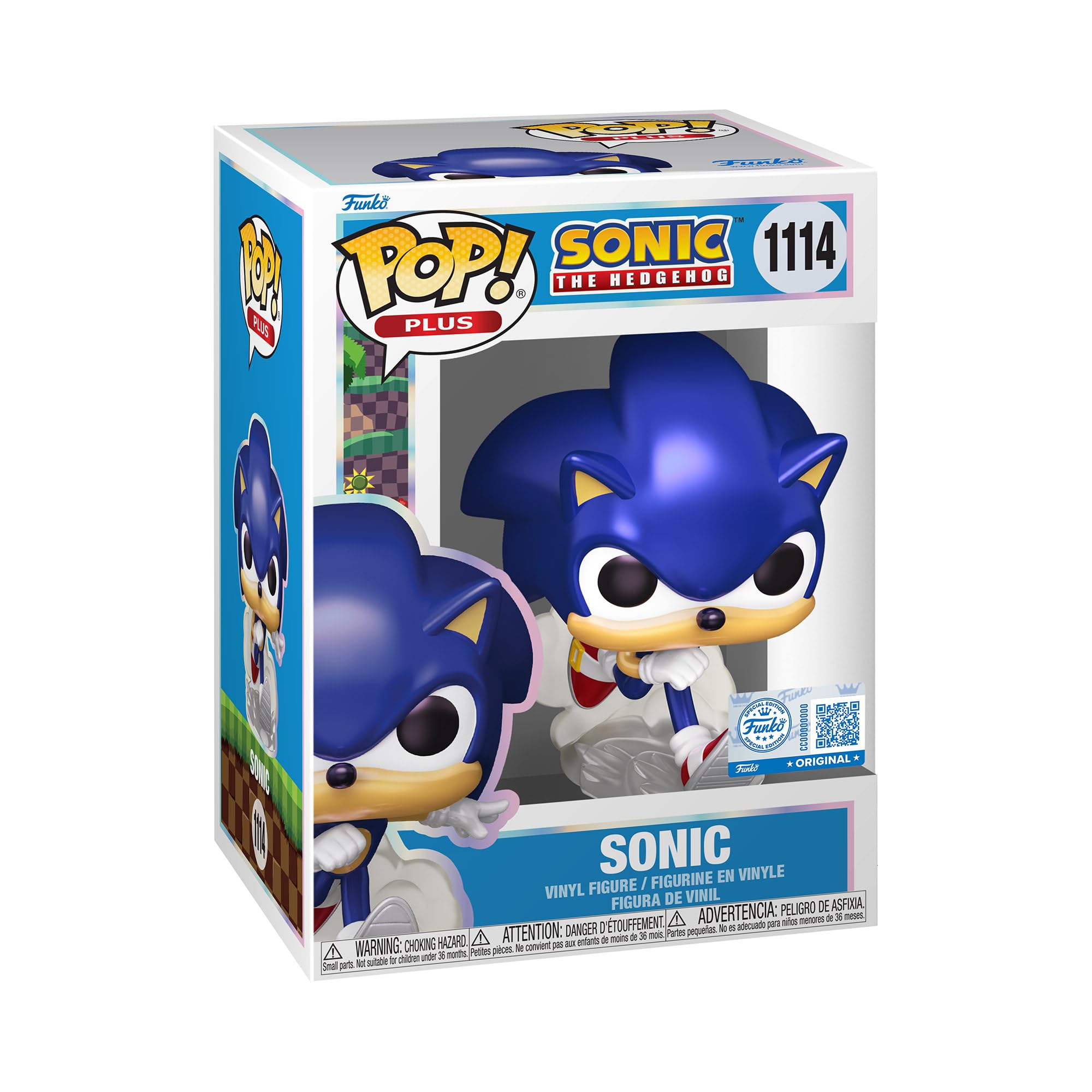 Funko Pop! Plus: Sonic the Hedgehog - Pearlescent Vinyl Figure 1
