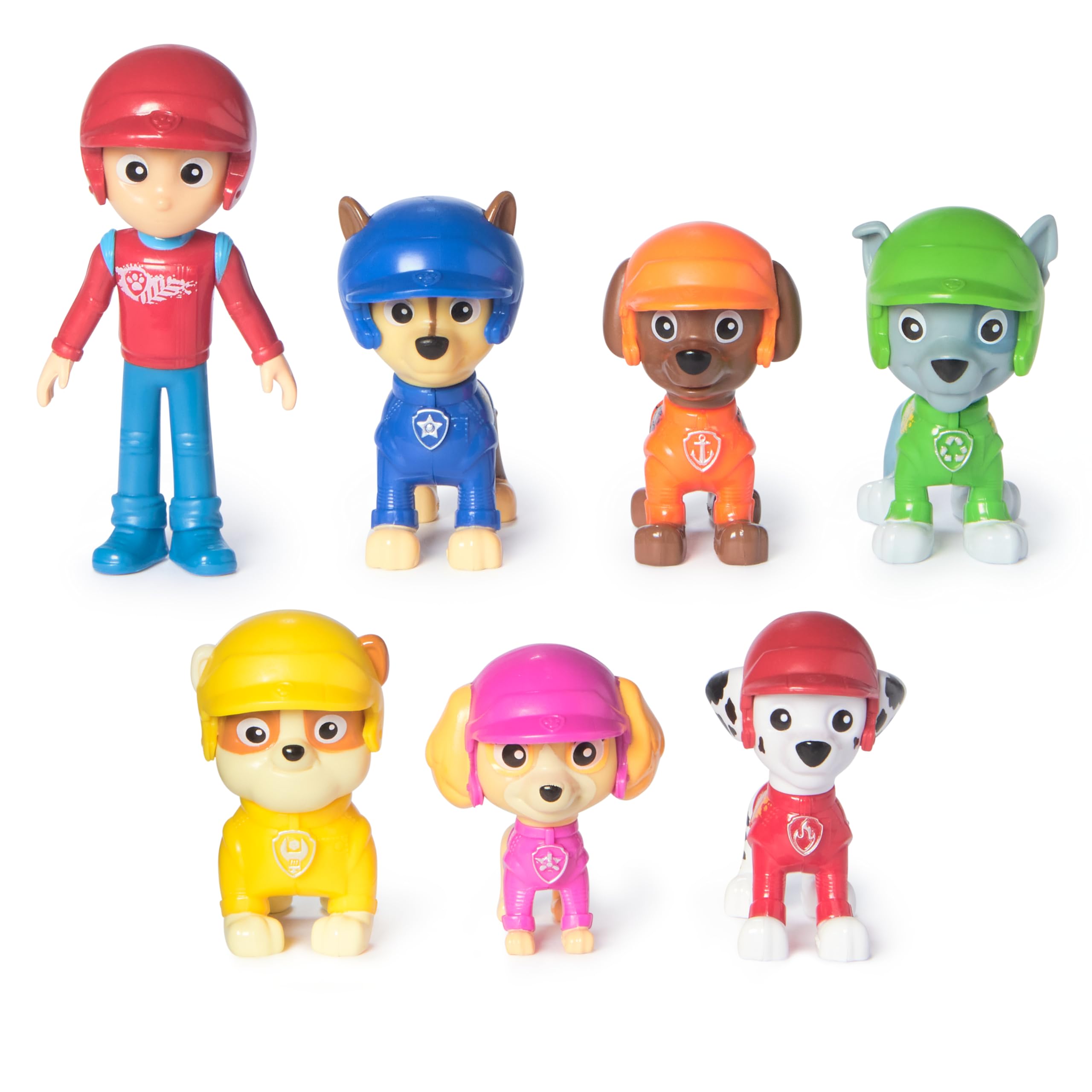 Paw Patrol Rescue Wheels Gift Pack - 7 Collectible Action Figures with Rescue Wheels Uniforms
