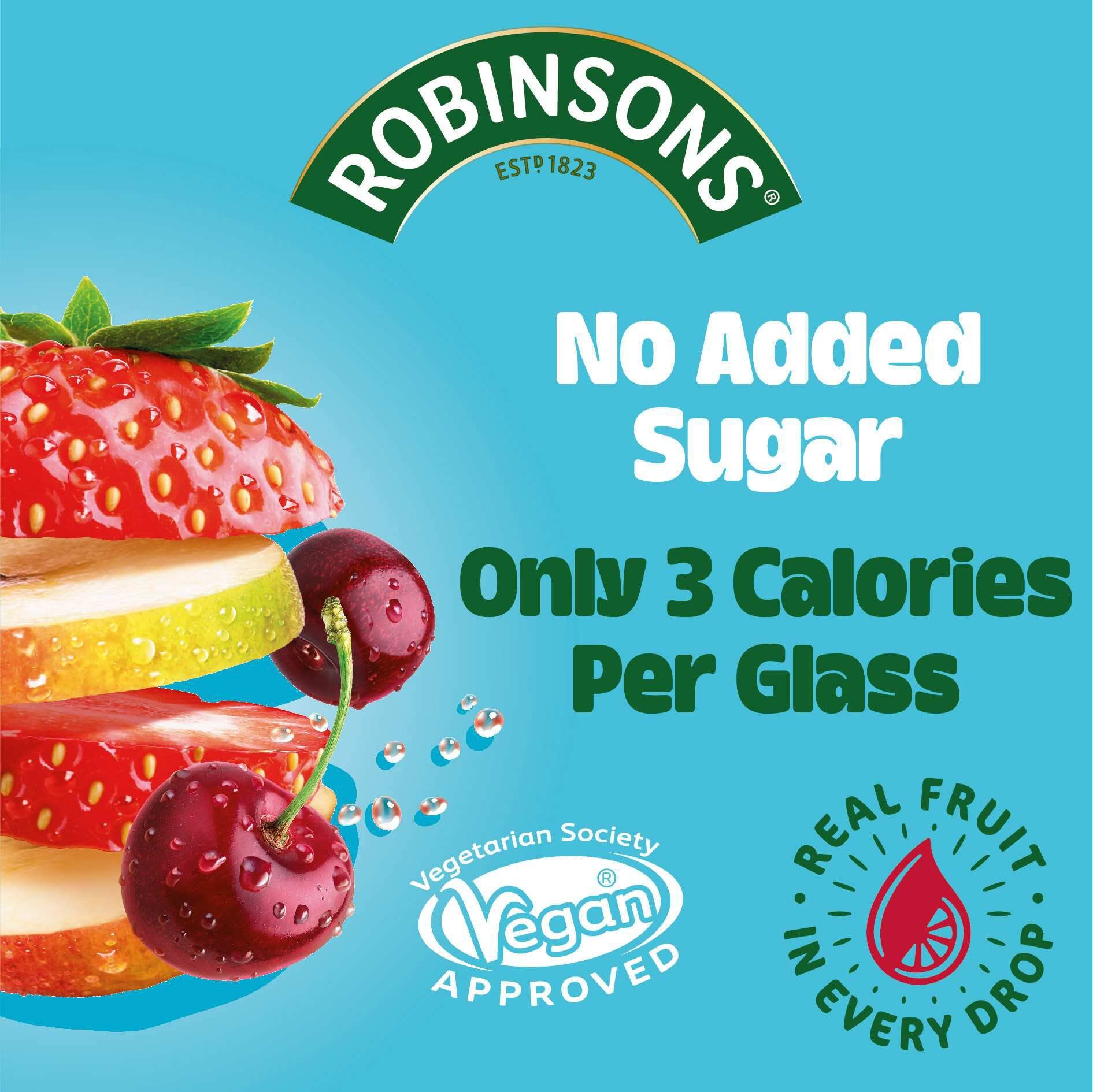 Robinsons Apple and Blackcurrant Squash No Added Sugar Concentrate | 1L 3