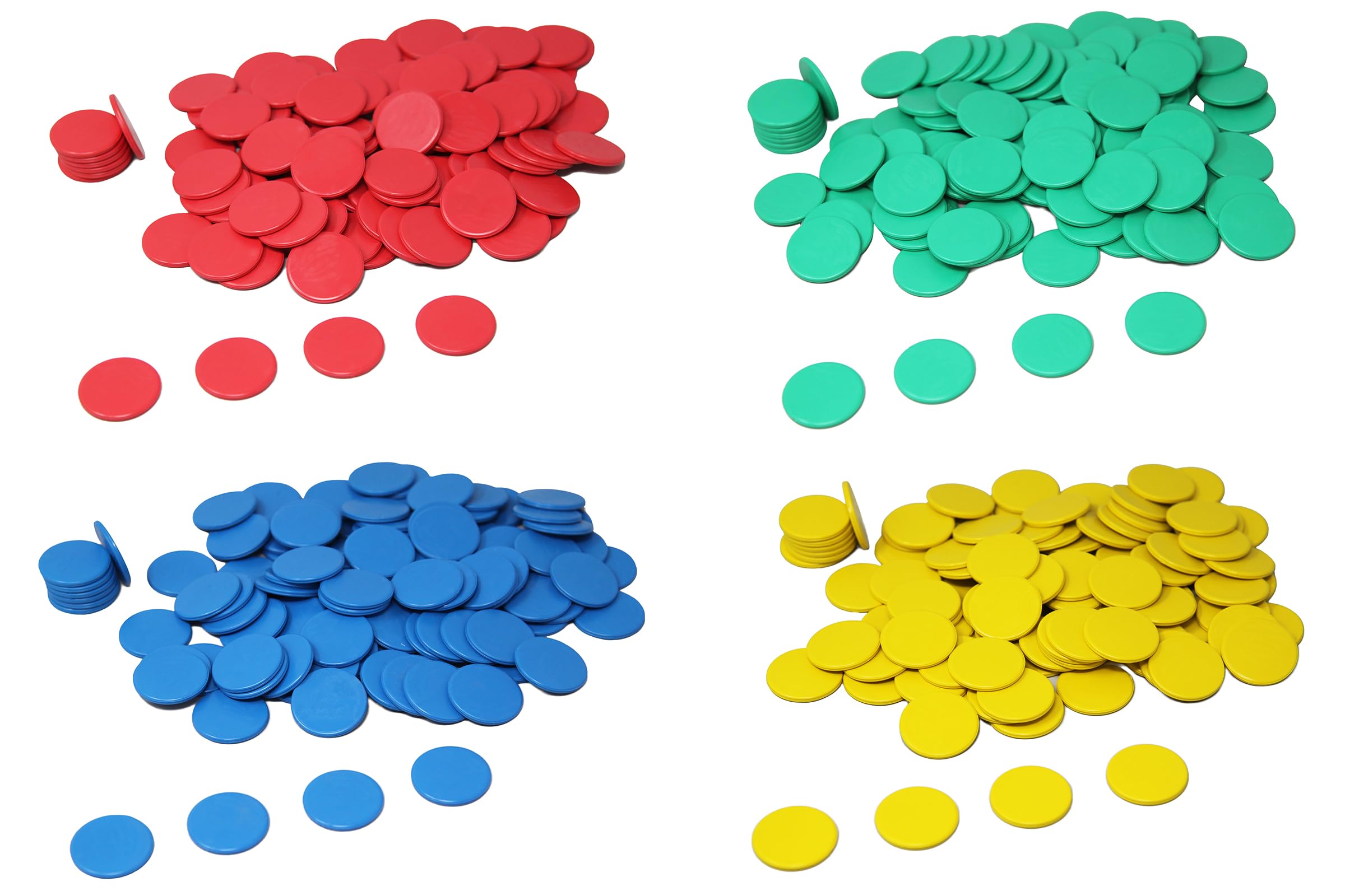 Wissner Game Chips - Red, 100 Pieces, 25mm Diameter | Counting & Arithmetic Aid | RE-Plastic 1