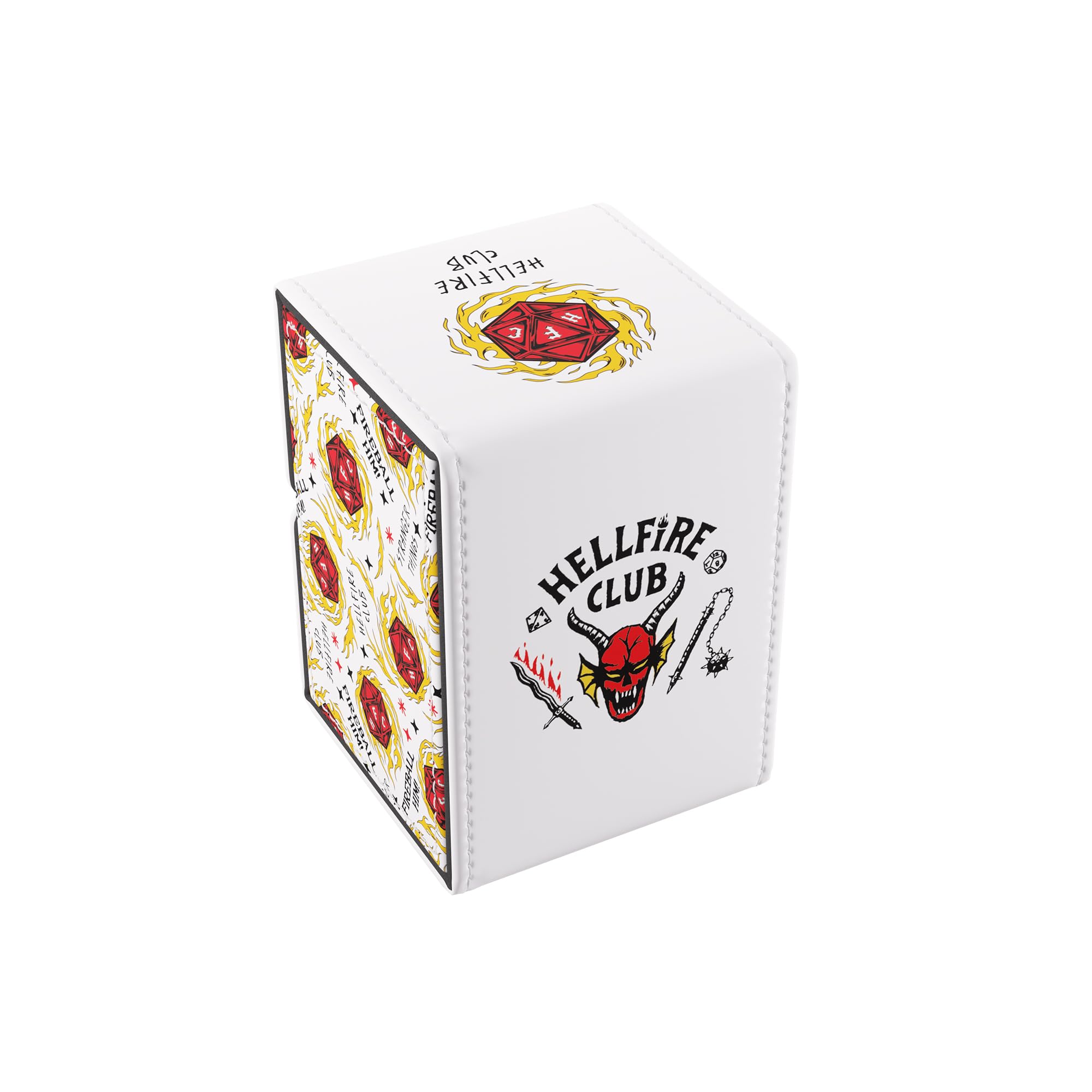 Gamegenic Stranger Things Hellfire Club Dice Tower and Cube Storage Box | Faux Leather 1