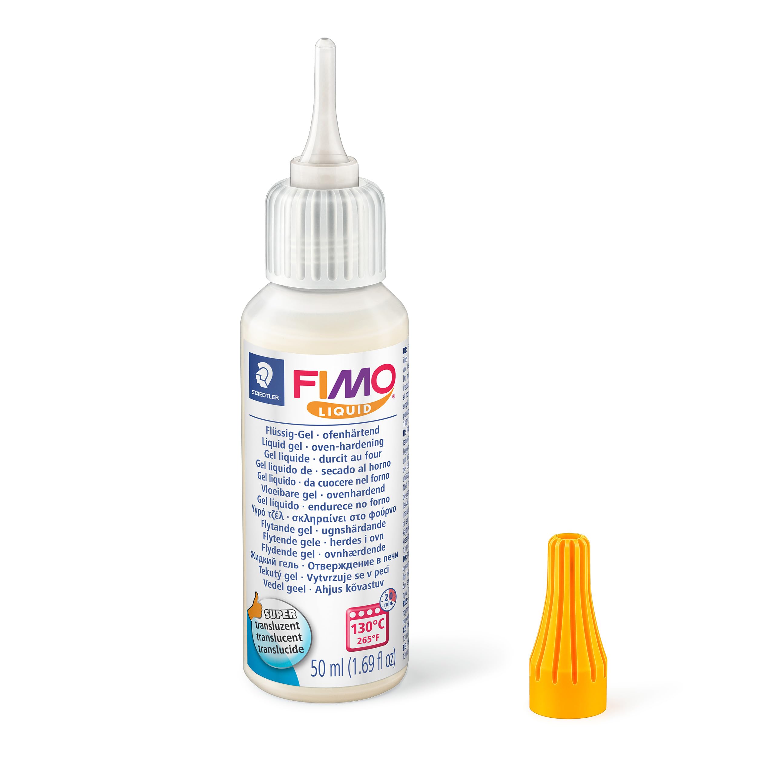 STAEDTLER FIMO Liquid Oven-Hardening Decorating Gel - Translucent, Flexible Finish | 50ml