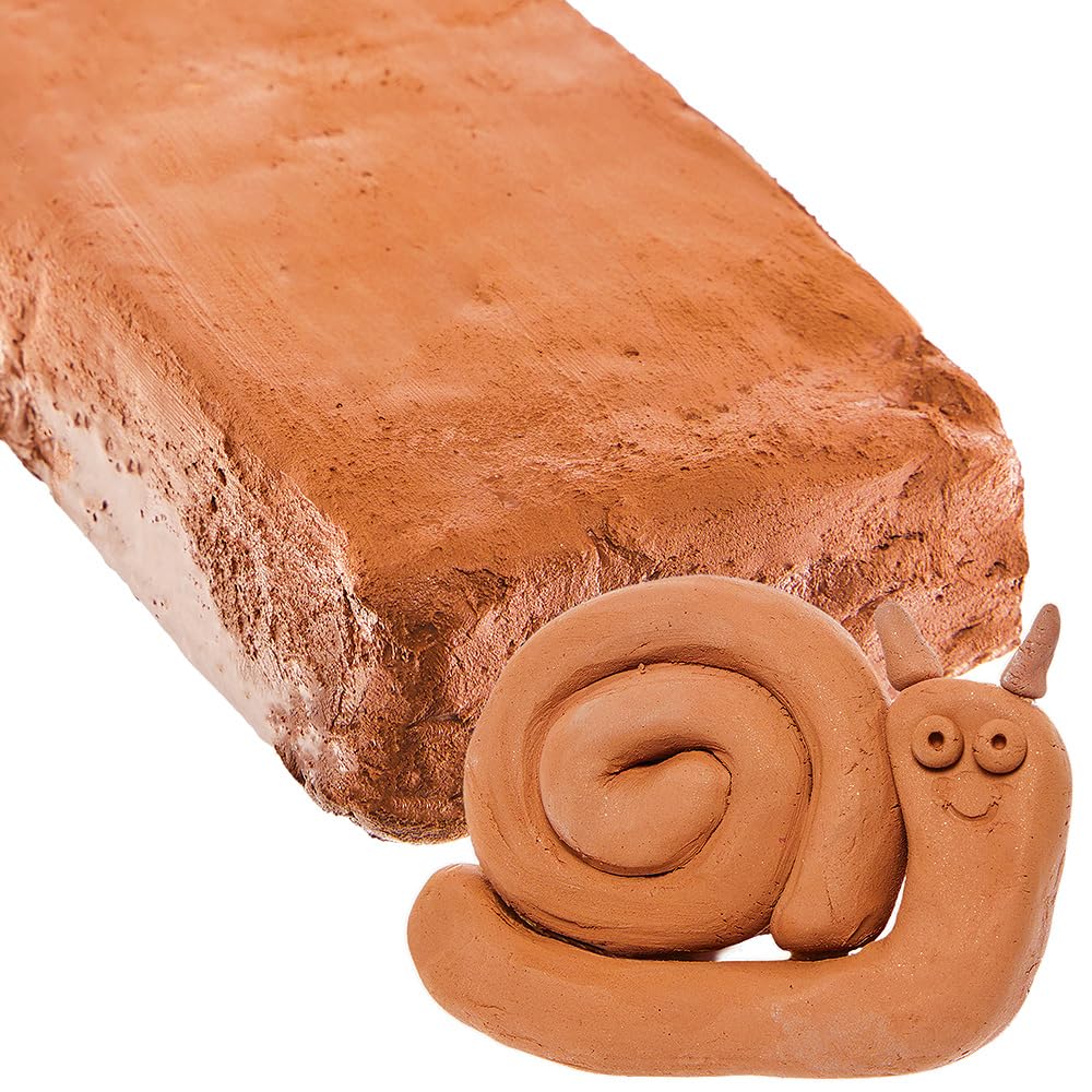 Baker Ross Terracotta Air Drying Clay - 1kg Pack | Modelling & Pottery | FX922