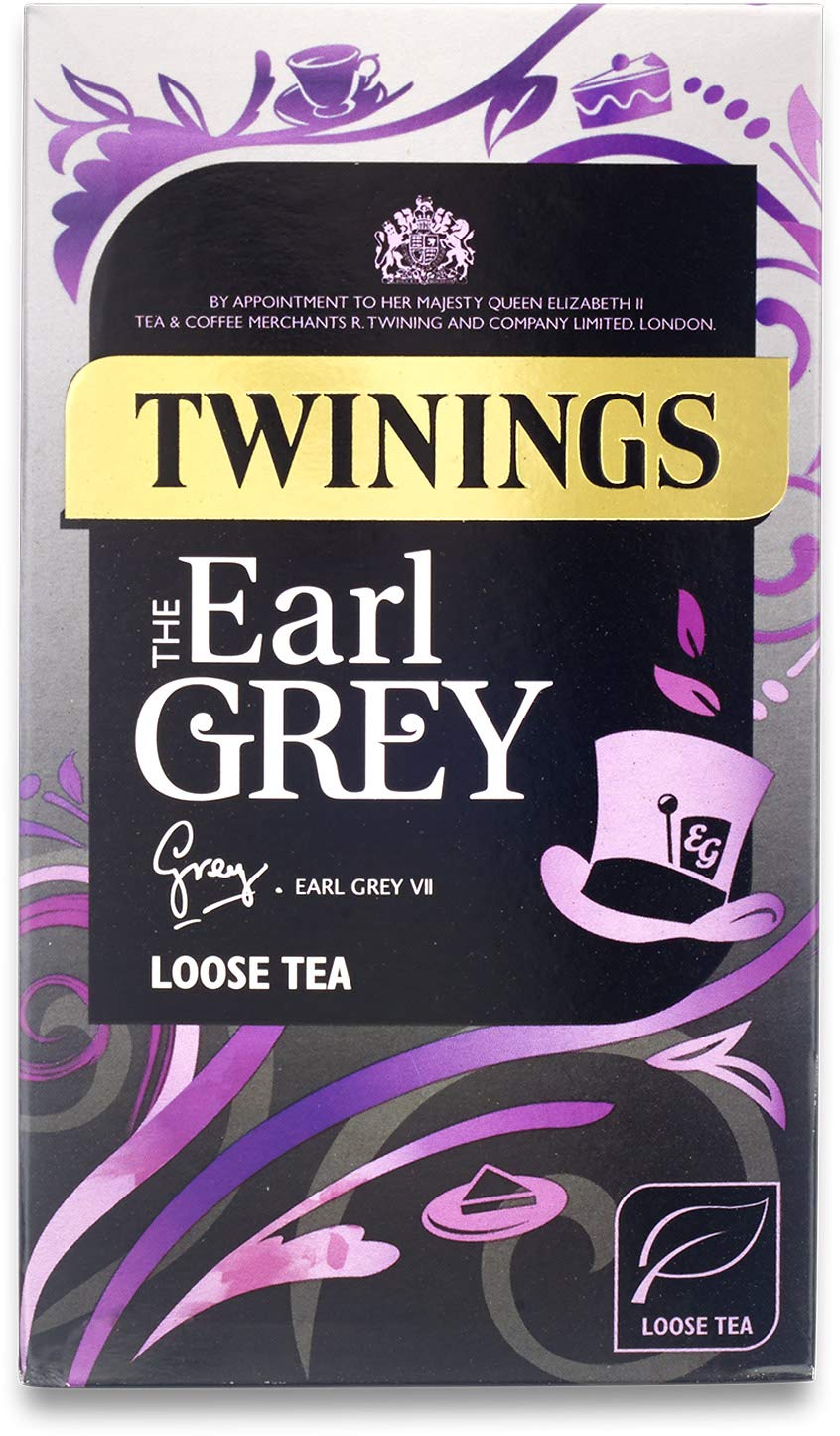 Twinings Earl Grey Loose Leaf Tea 125g with Bergamot Flavor