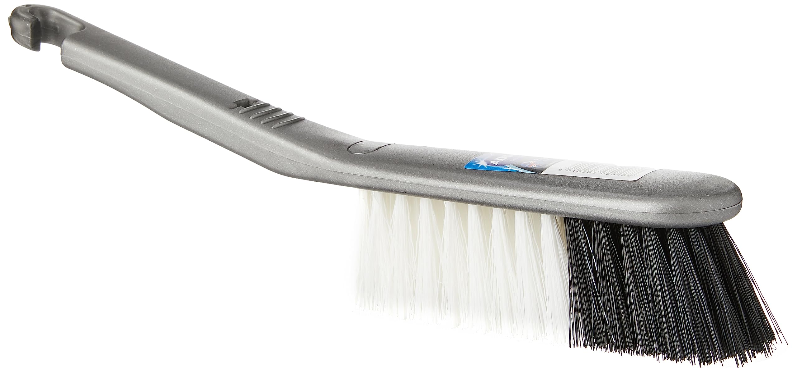 Addis Hand Brush - Heavy Duty Soft Nylon Bristle | Metallic Silver | BPA Free Plastic