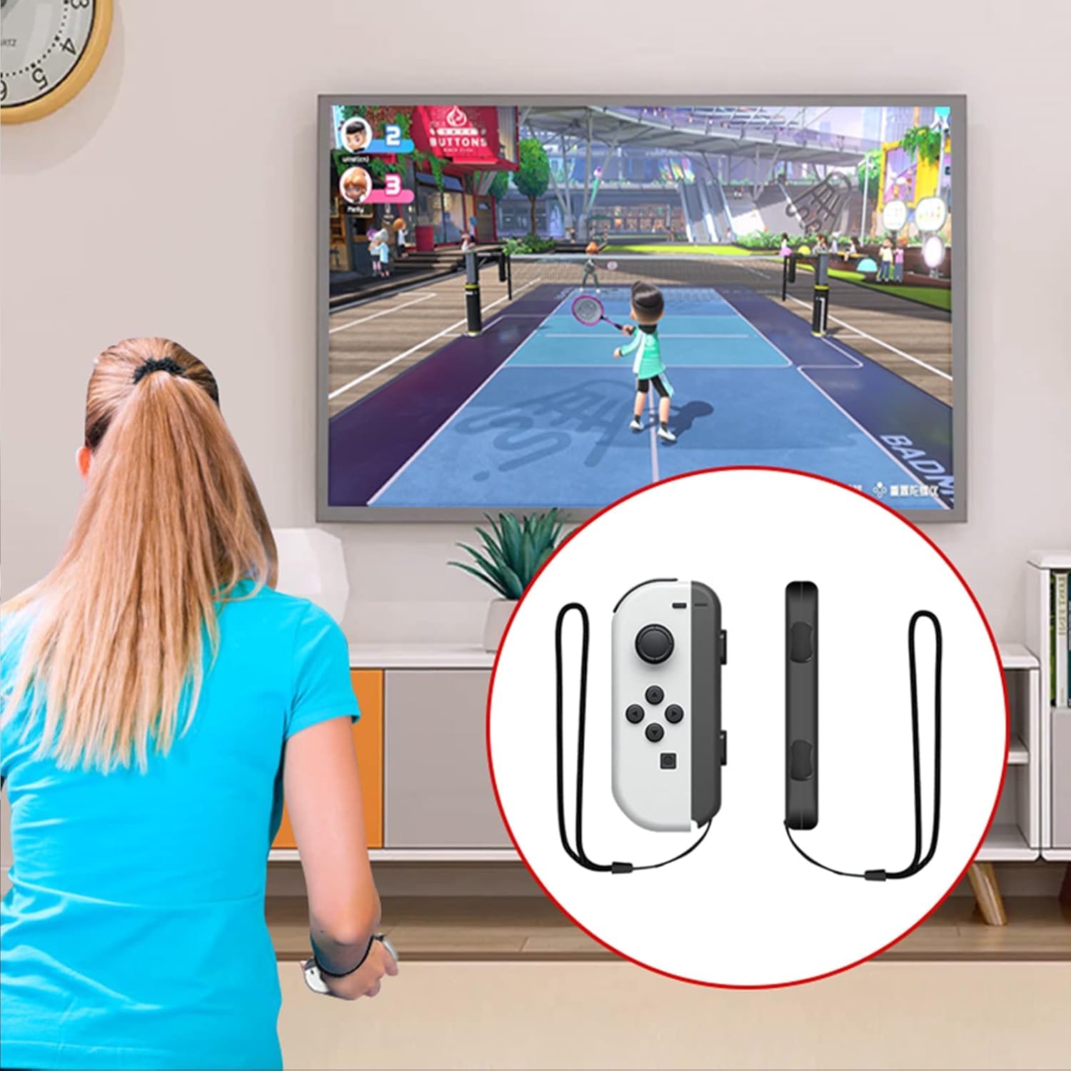 HLRAO 10 in 1 Nintendo Switch Sports Accessories Bundle for Switch & OLED Model 8
