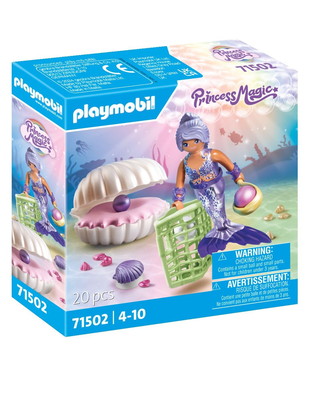 Playmobil Mermaid with Pearl Seashell - Magical Ocean Adventure Playset for Ages 4+ 1
